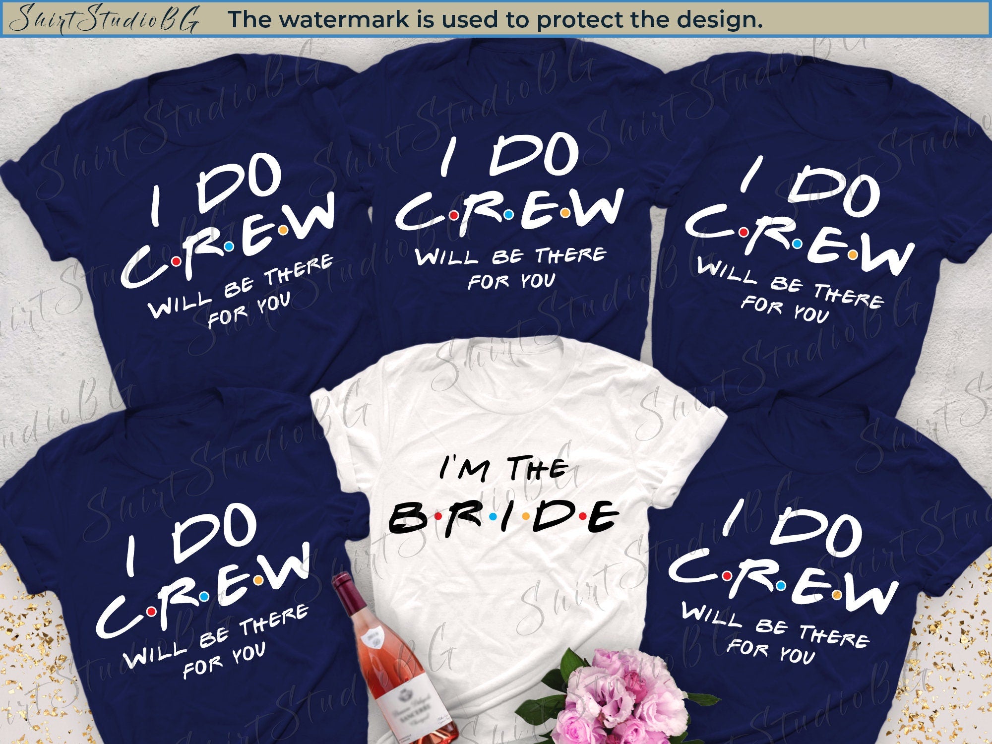I Do Crew Bachelorette Party Shirts