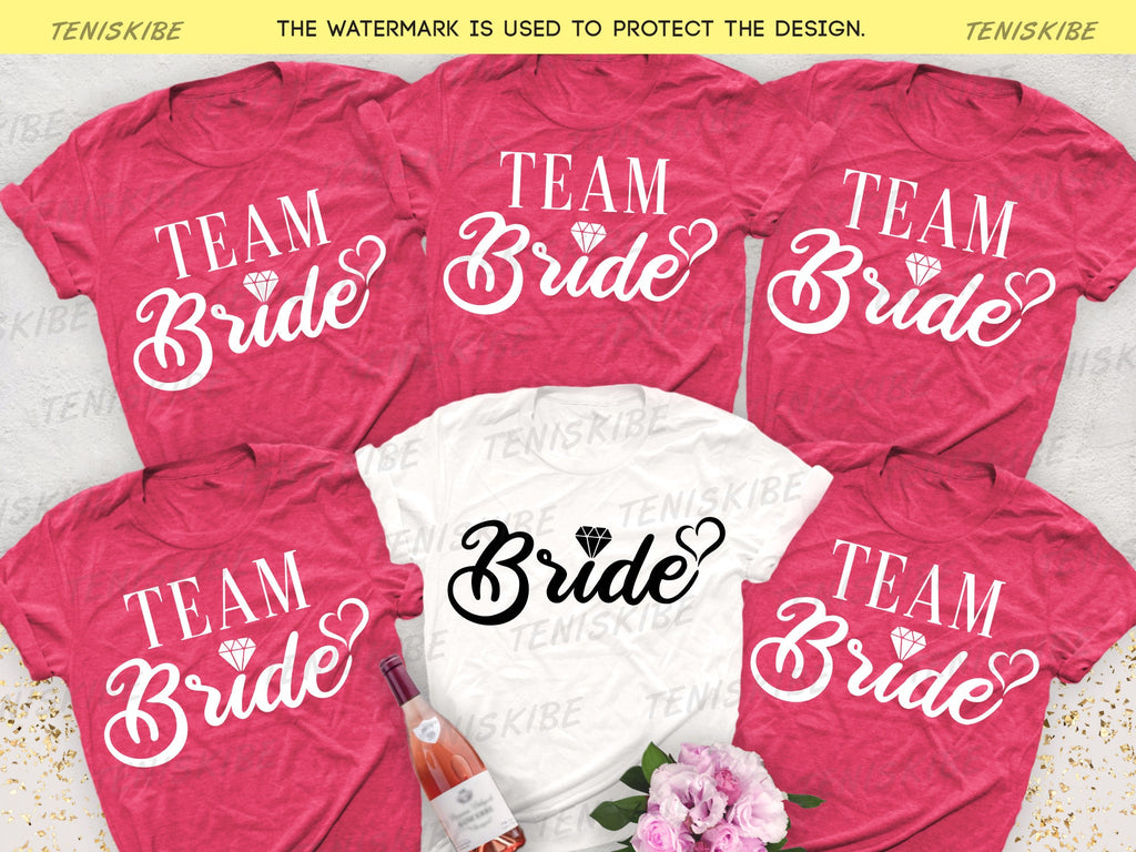 Bride and Tteam Bride Bachelorette Party T-shirts