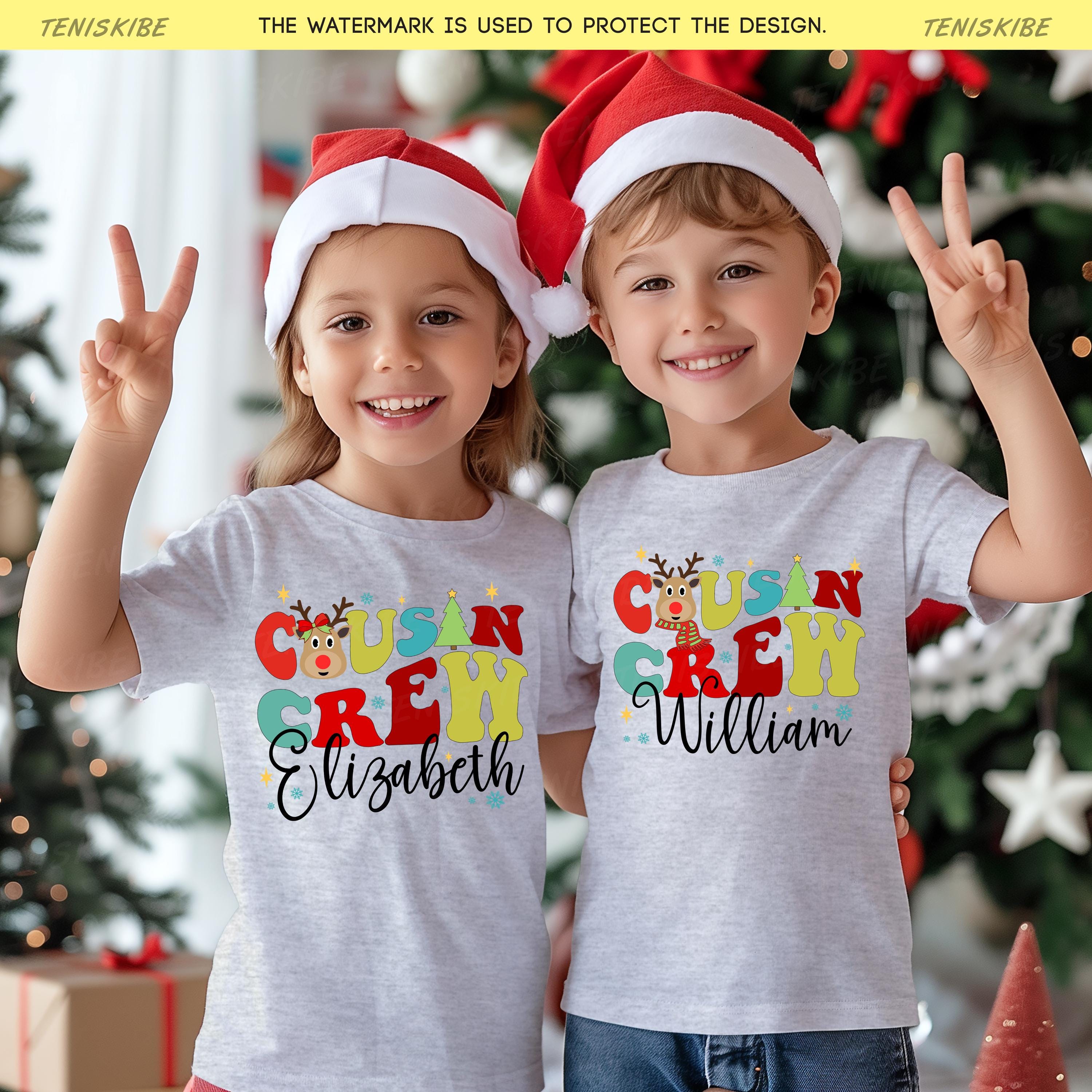 Custom Cousin Crew Christmas T-shirts