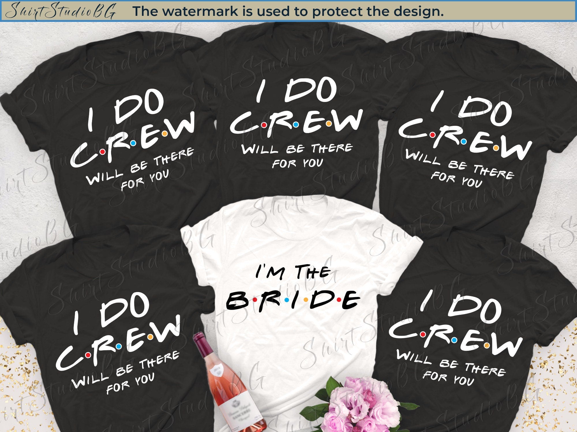 I Do Crew Bachelorette Party Shirts