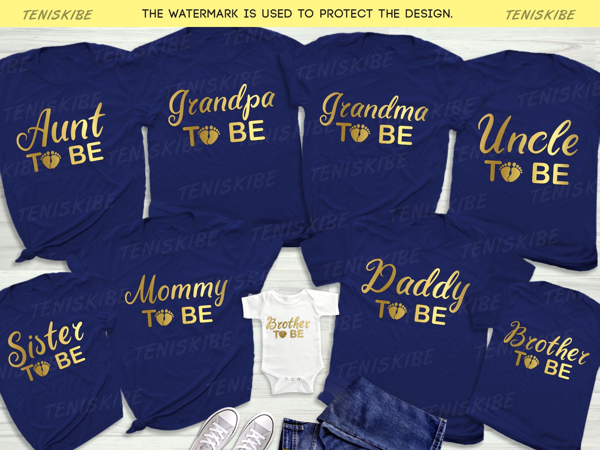Gender Reveal Baby Shower Party T-shirts