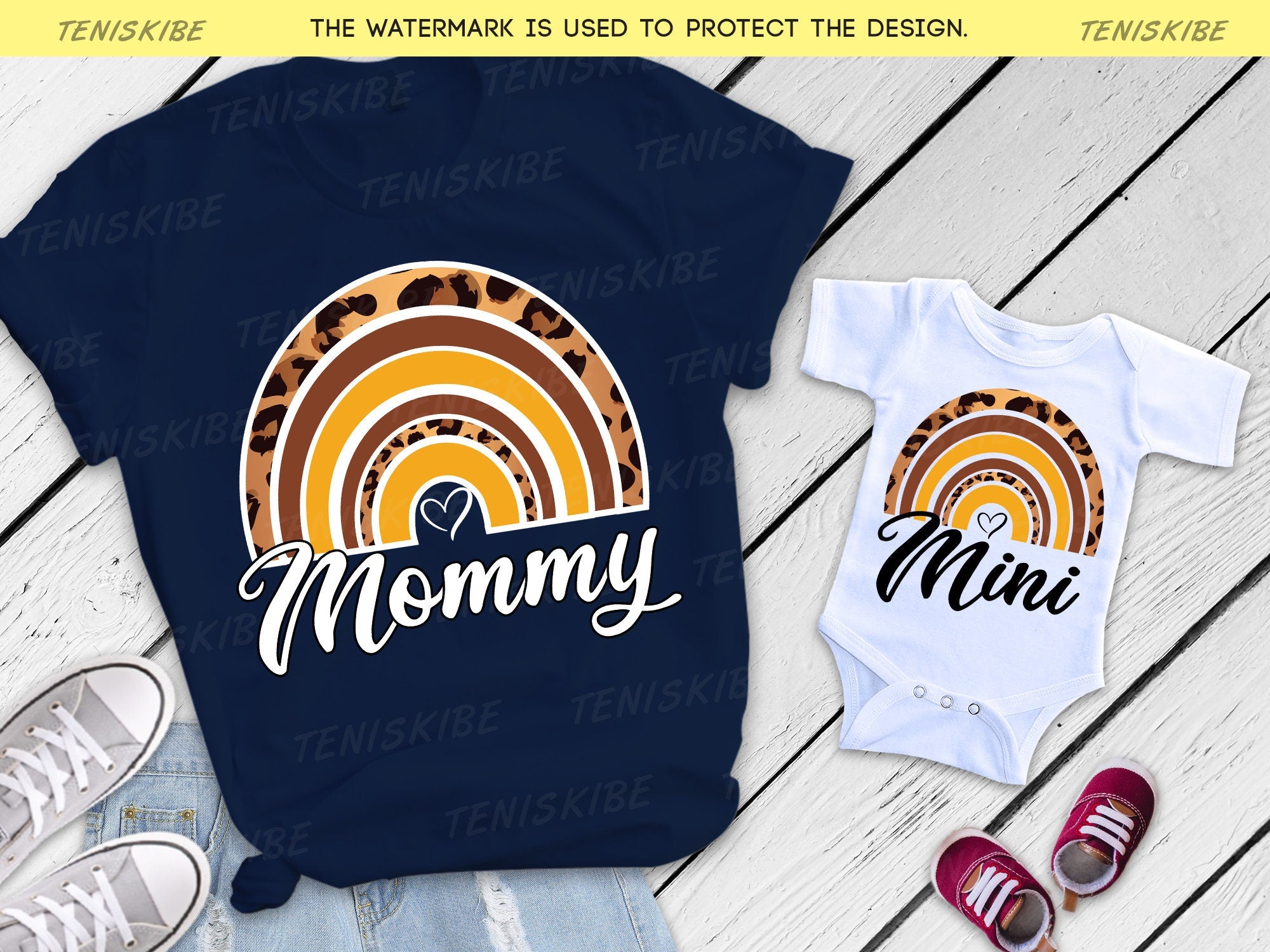 Mom Daughter Matching Shirts