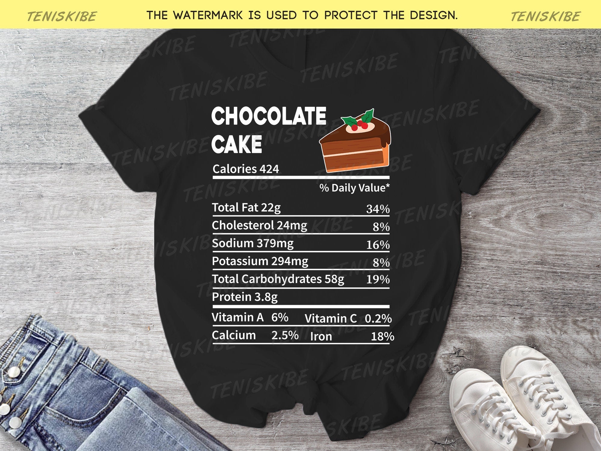 Nutrition Facts Funny Christmas T-shirt