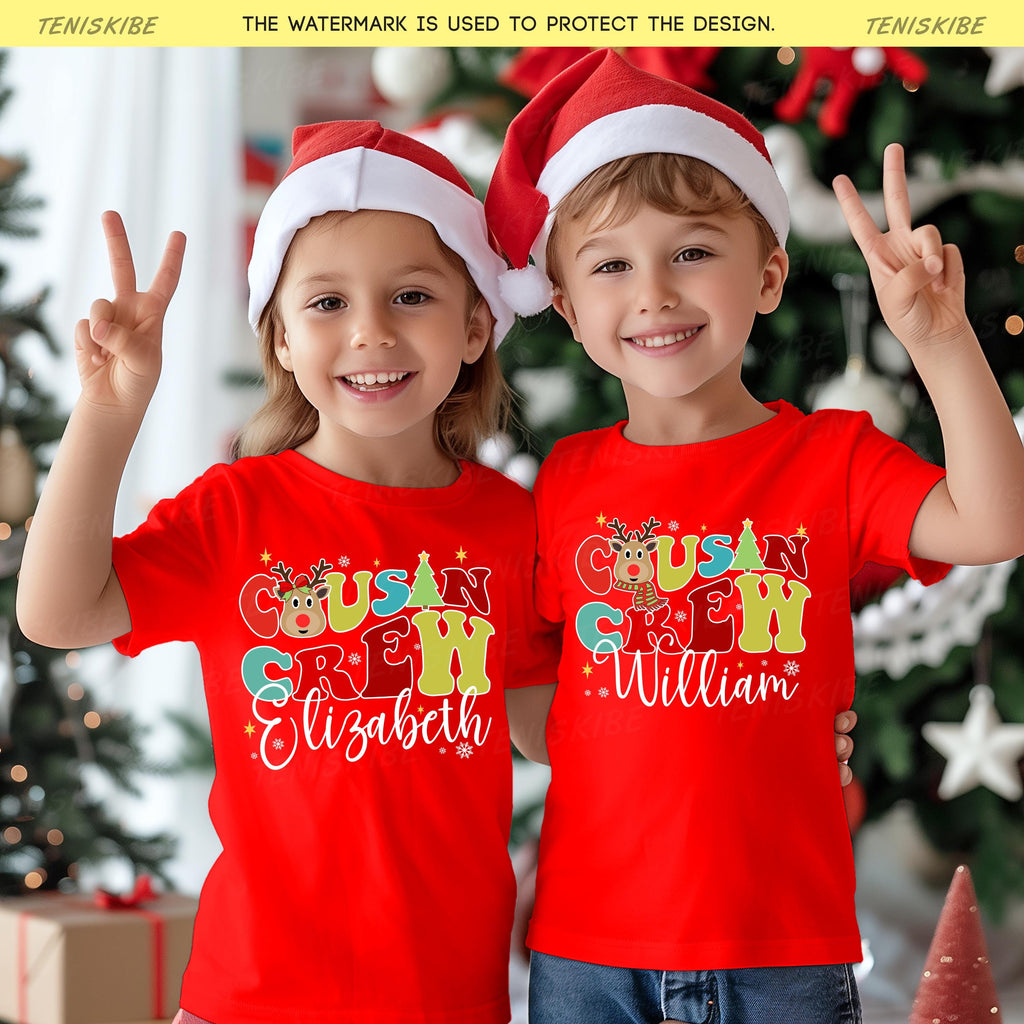 Custom Cousin Crew Christmas T-shirts