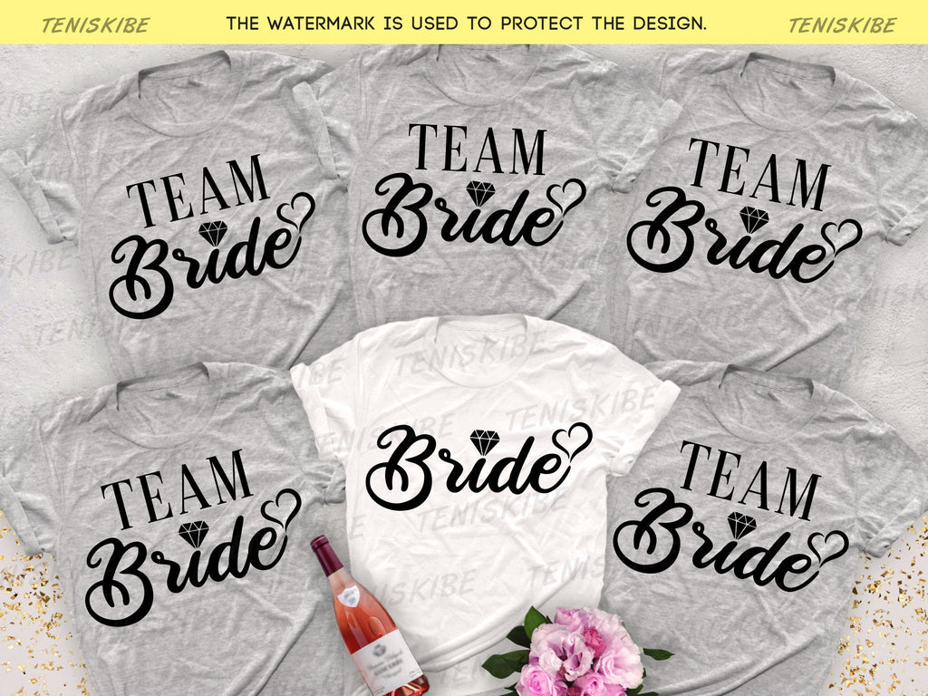 Bride and Tteam Bride Bachelorette Party T-shirts