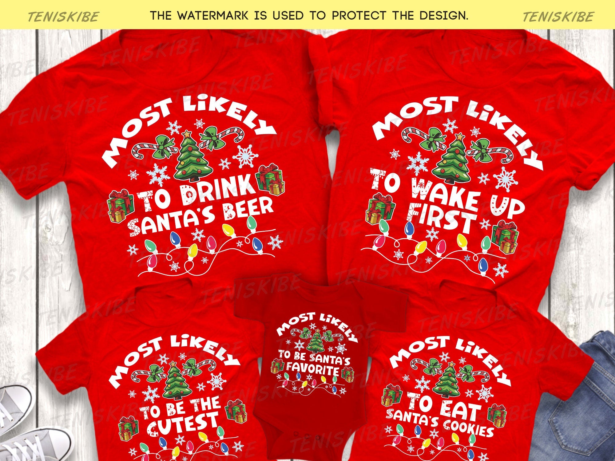 Family Most Likely To Christmas T-shirt