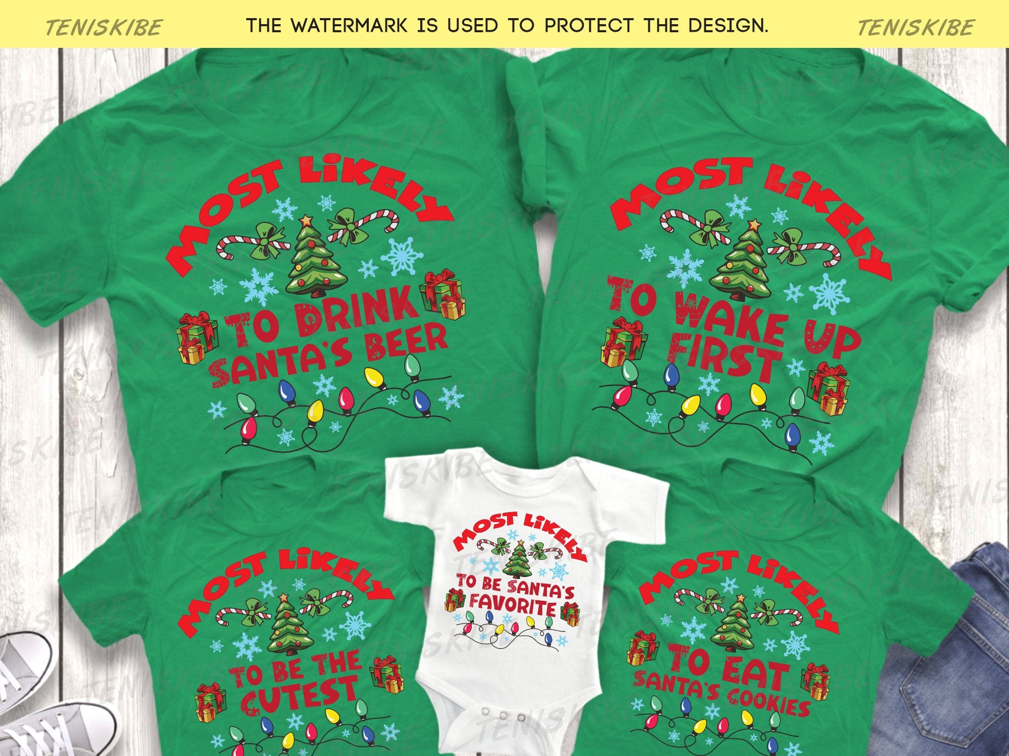 Family Most Likely To Christmas T-shirt