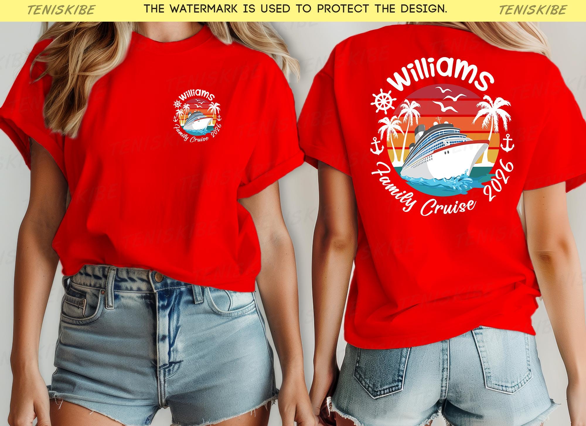 Custom Family Cruise T-shirt, Personalized Cruise Shirt