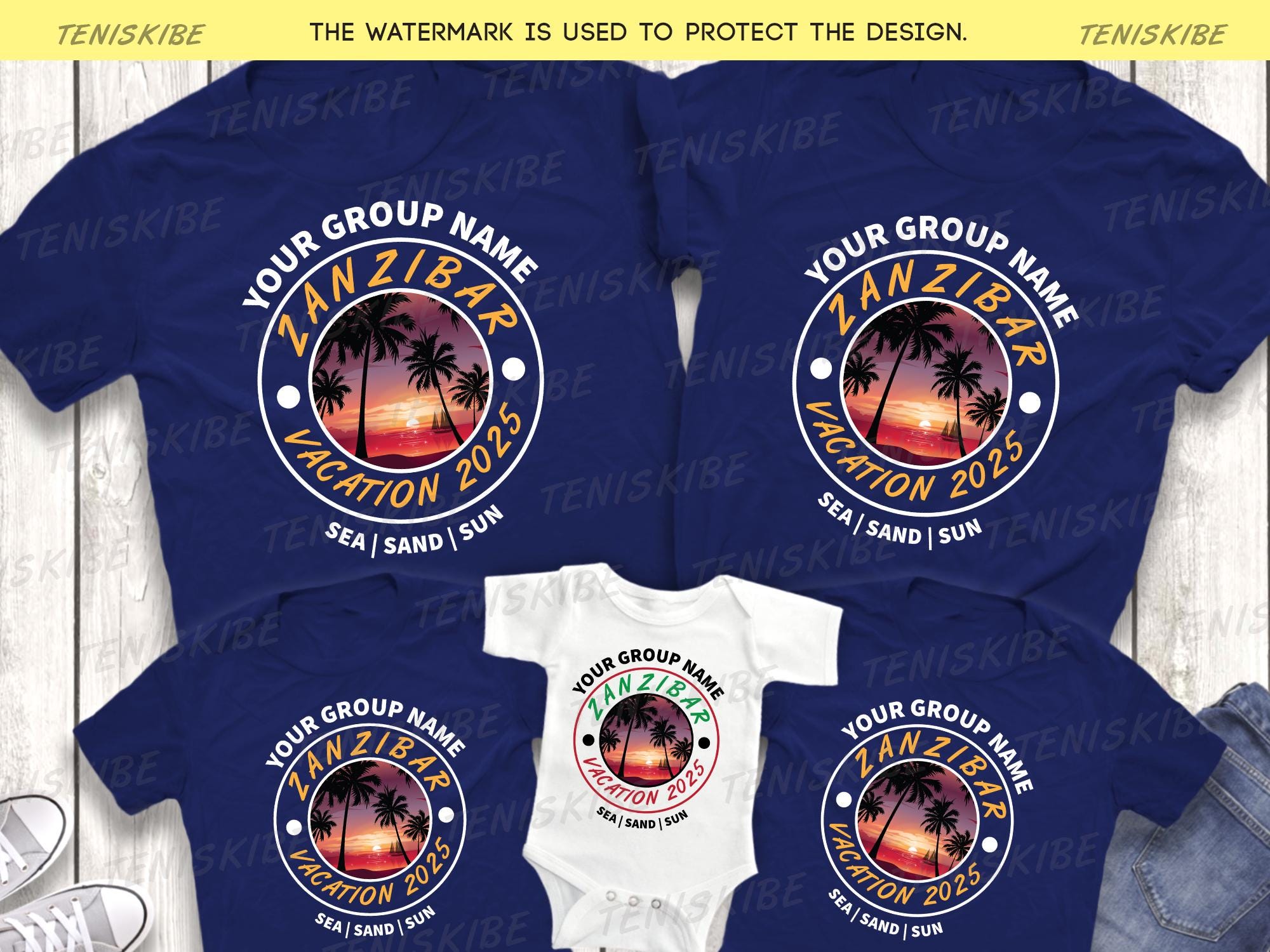 Custom Zanzibar Family Vacation Shirts