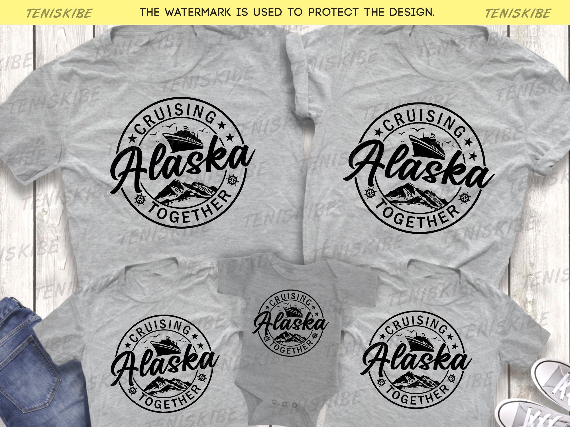 Alaska Cruise Matcing Famiy Shirts