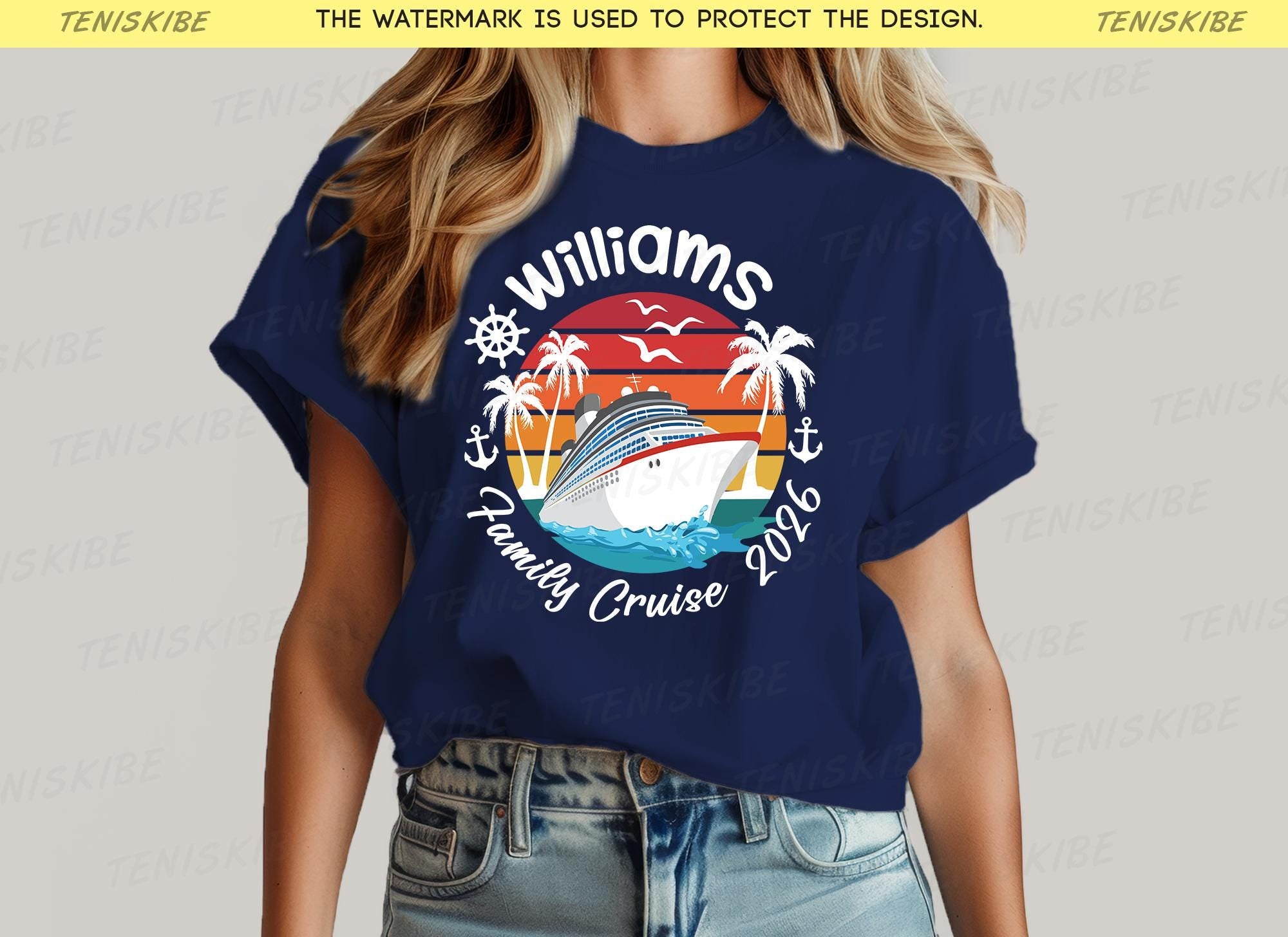 Custom Family Name Cruise T-shirt, Personalized Cruise Shirt