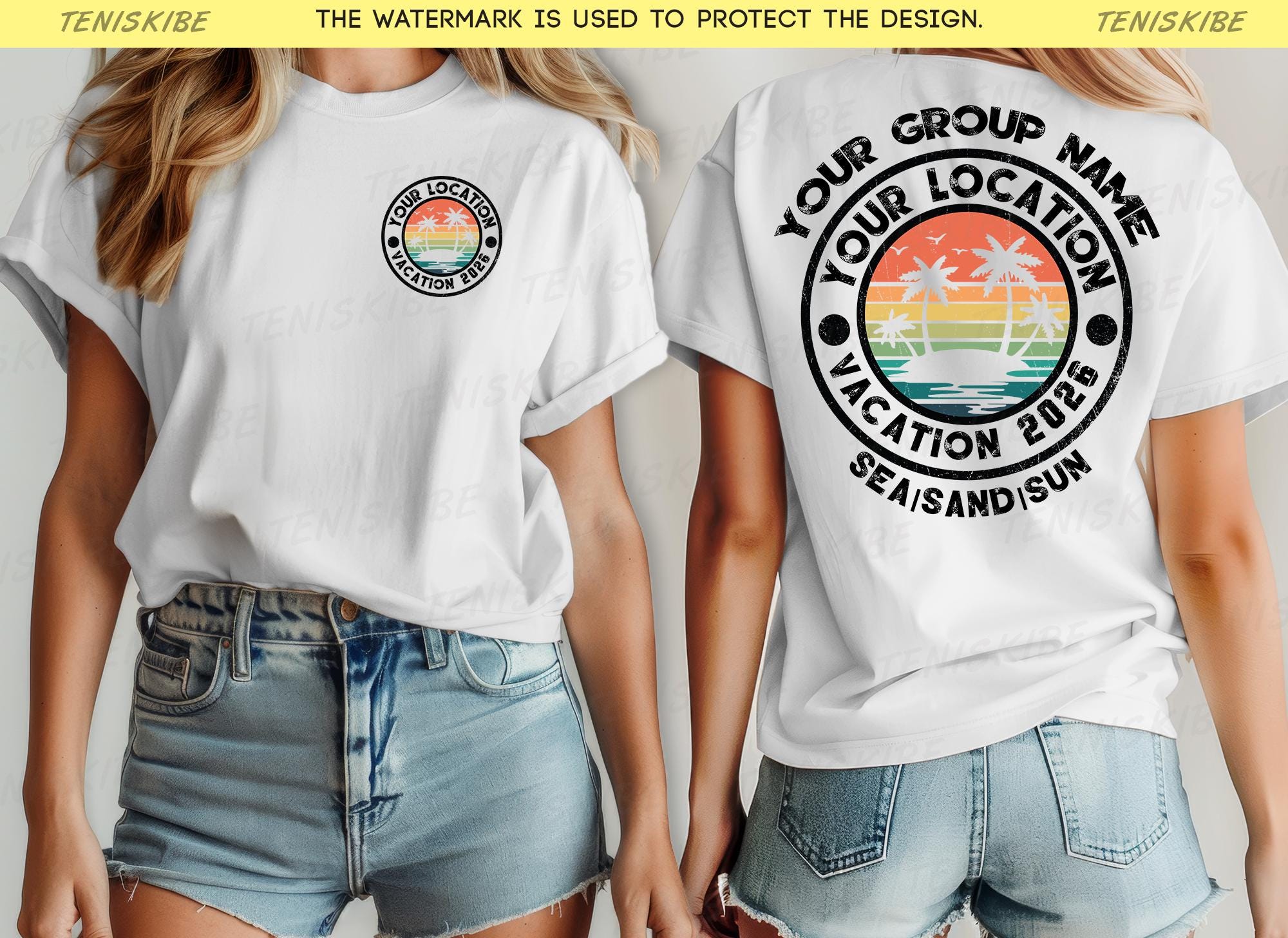 Personalized Family Vacation 2026 T-shrts