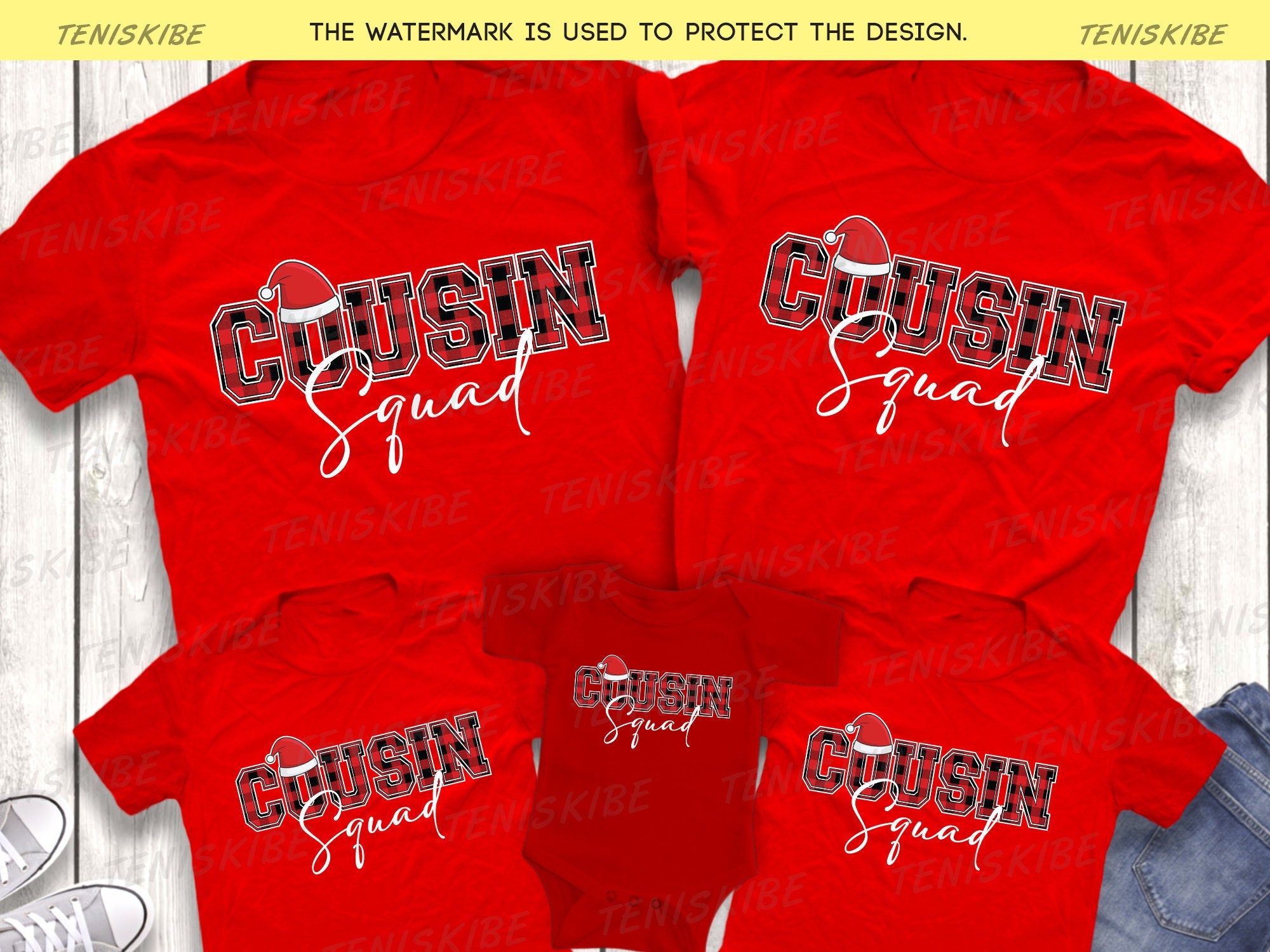 Cousin Squad Christmas T-shirt