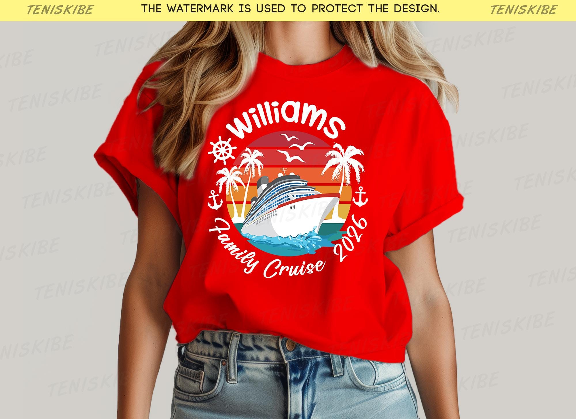 Custom Family Name Cruise T-shirt, Personalized Cruise Shirt