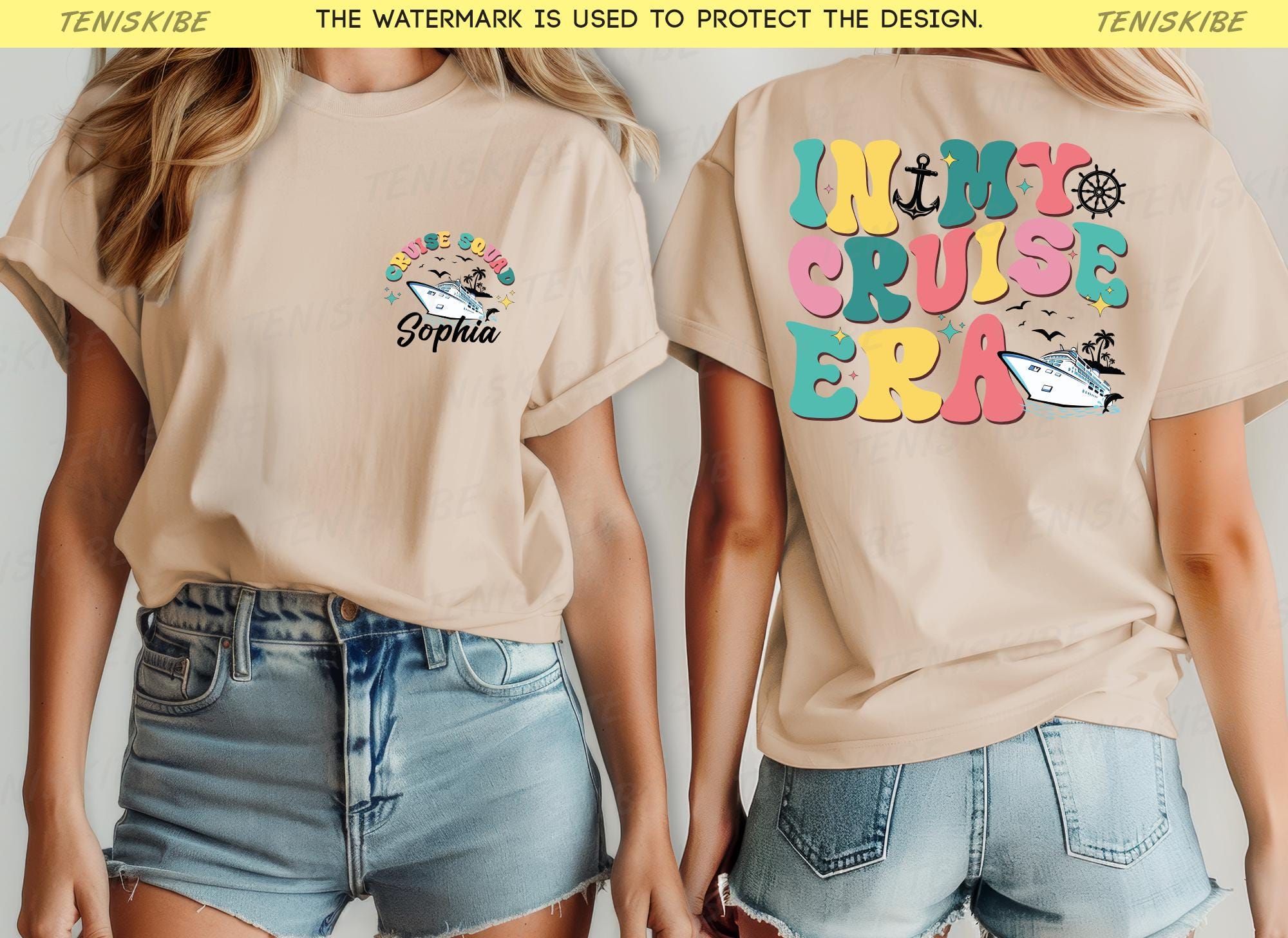 Custom In my Cruise Era T-shirt, Personalized Cruise Shirt