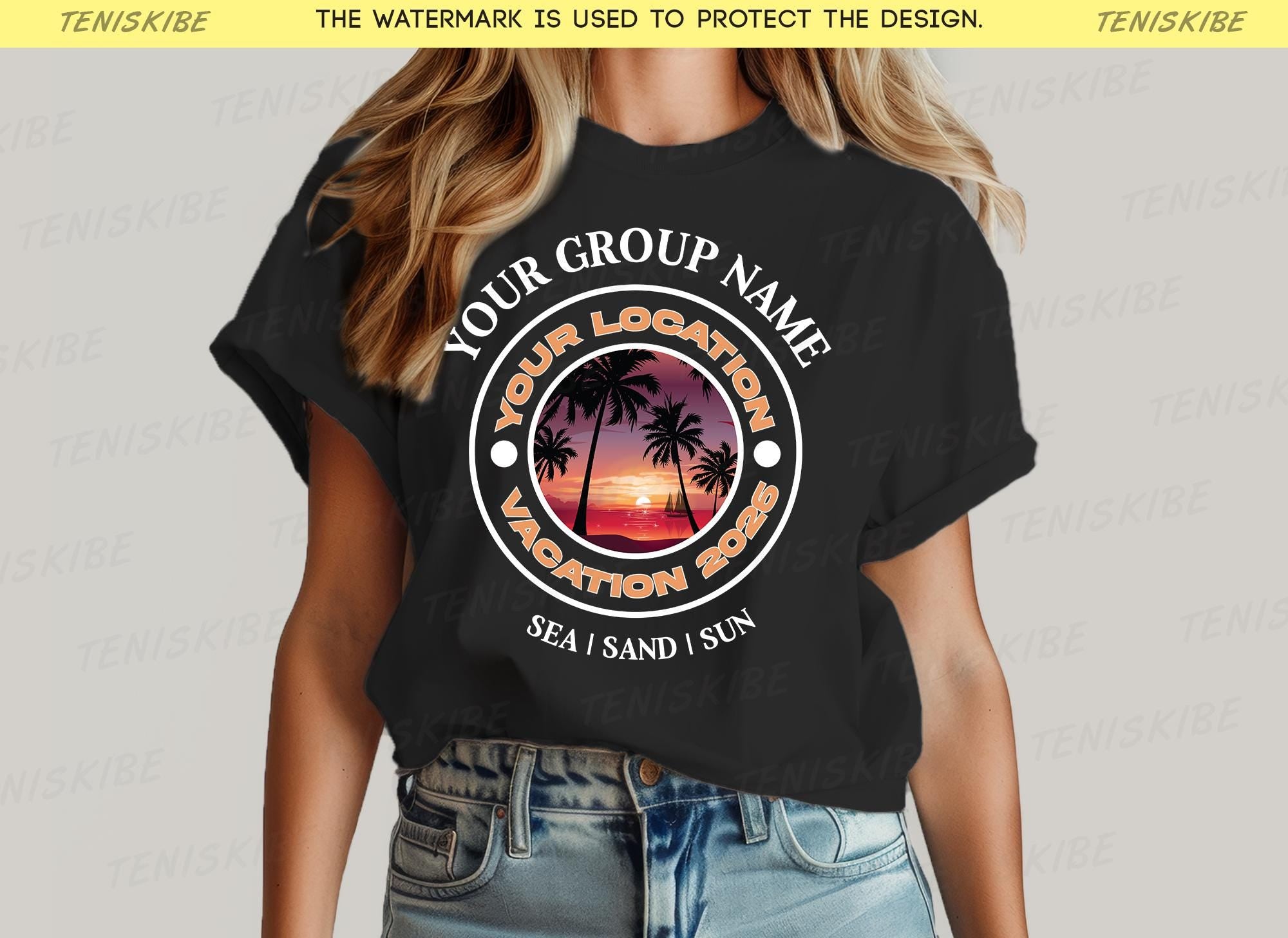 Personalized Family Vacation 2026 T-shirts