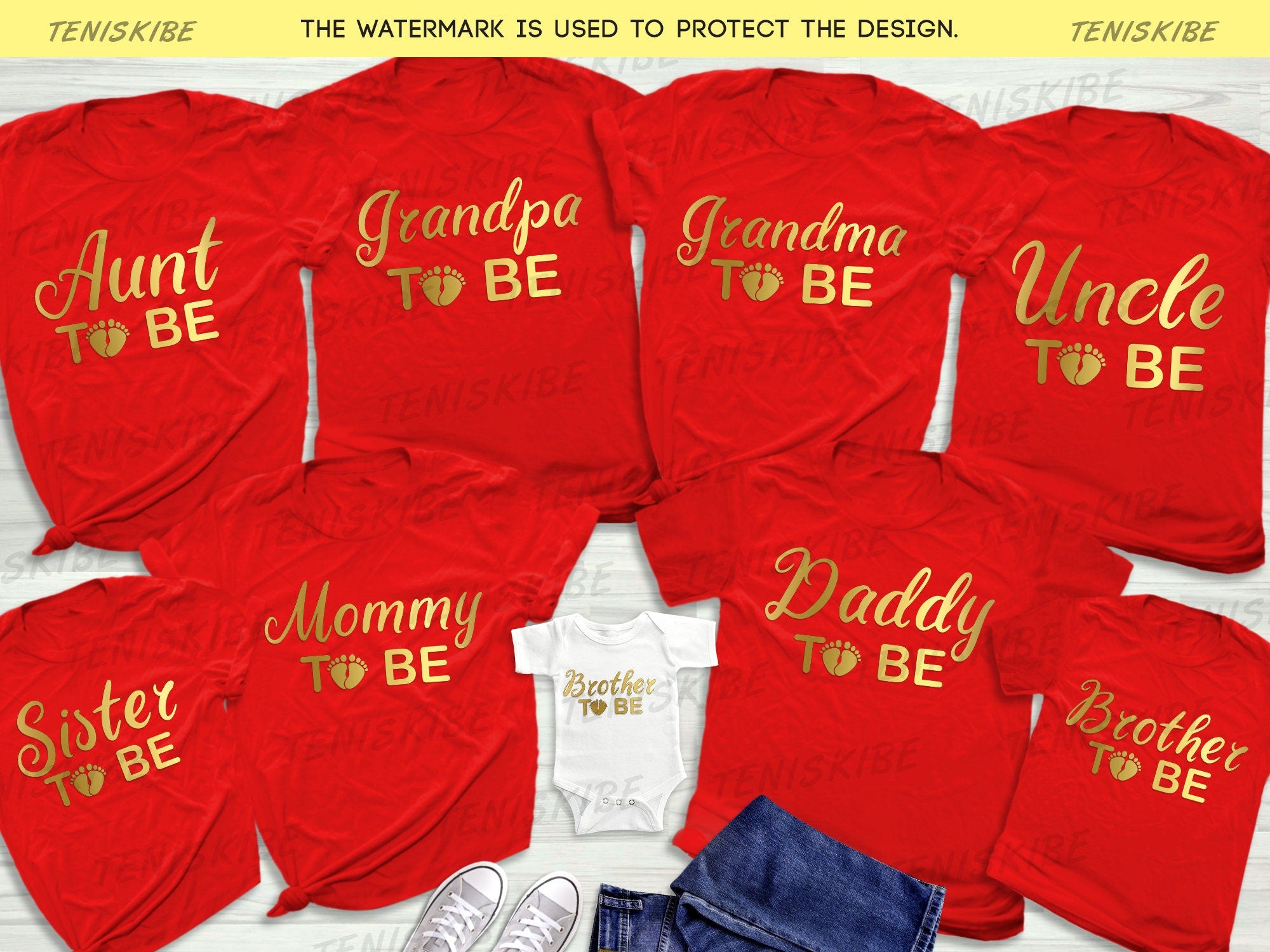 Gender Reveal Baby Shower Party T-shirts