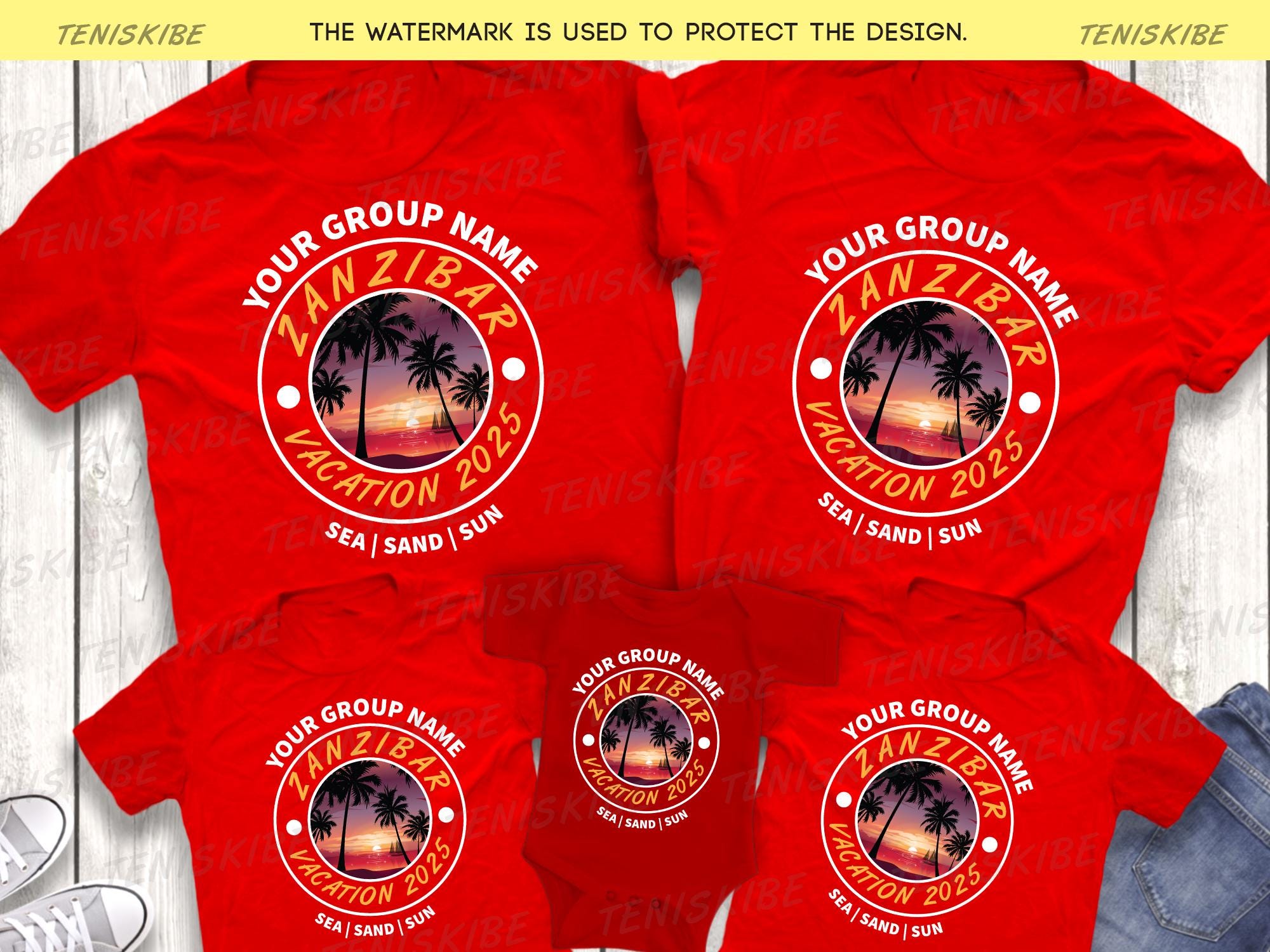 Custom Zanzibar Family Vacation Shirts