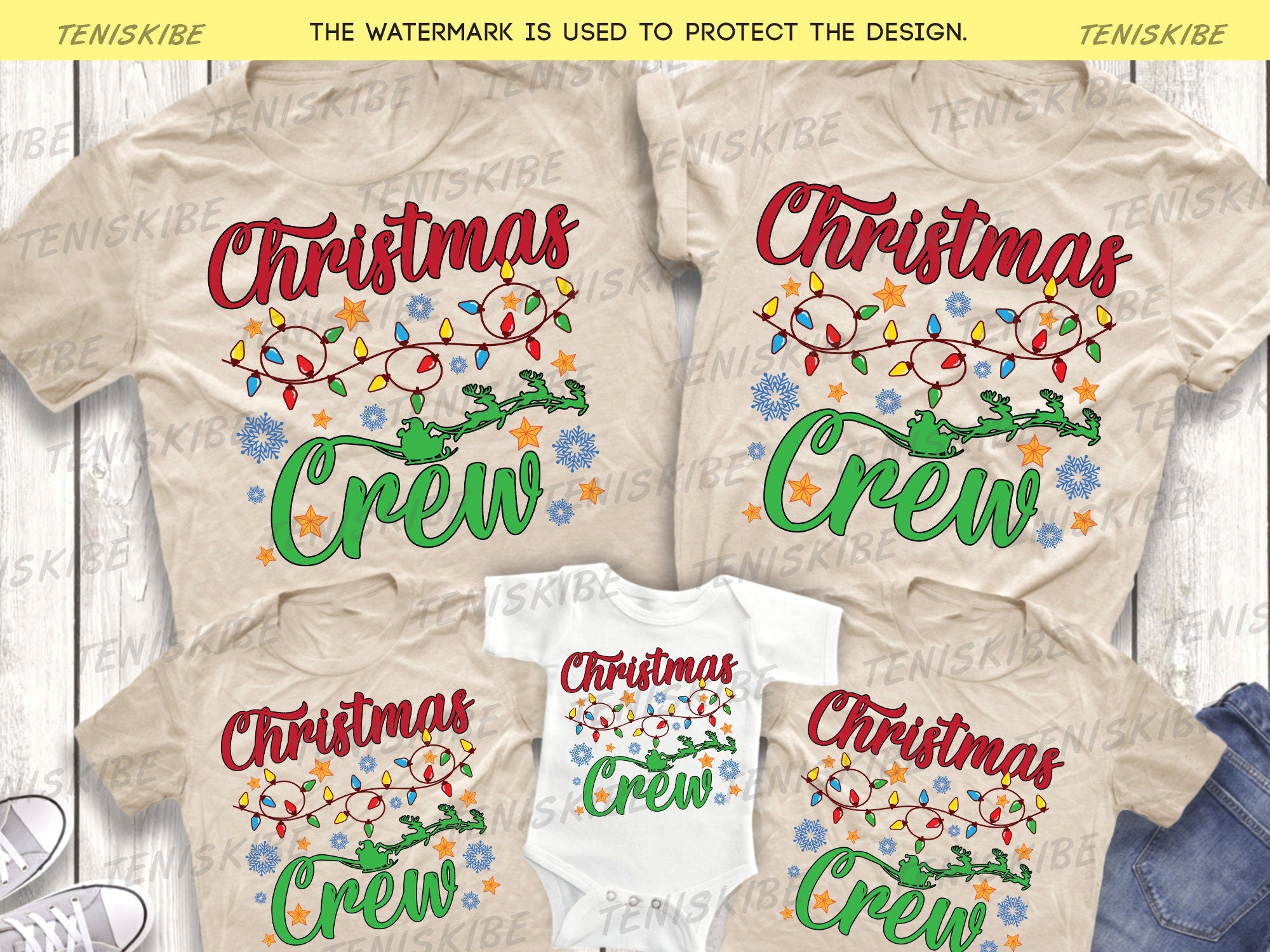 Christmas Crew Family T-shirts
