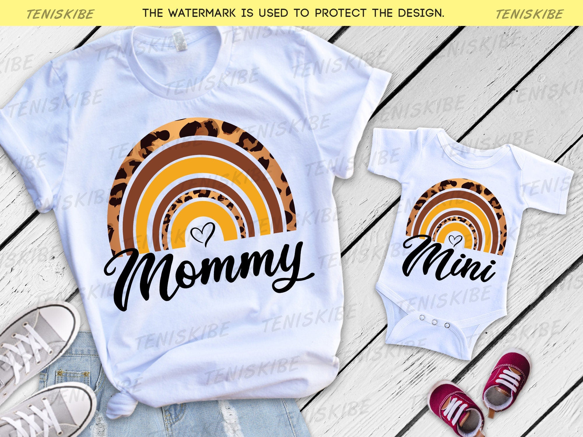 Mom Daughter Matching Shirts