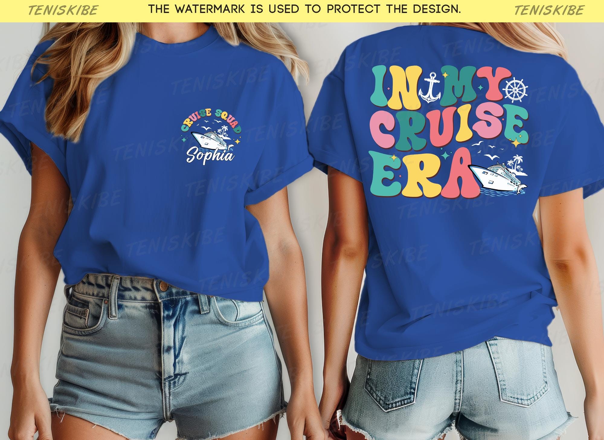 Custom In my Cruise Era T-shirt, Personalized Cruise Shirt