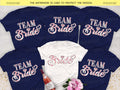 The Bride and Team Bride Bachelorette T-shirts