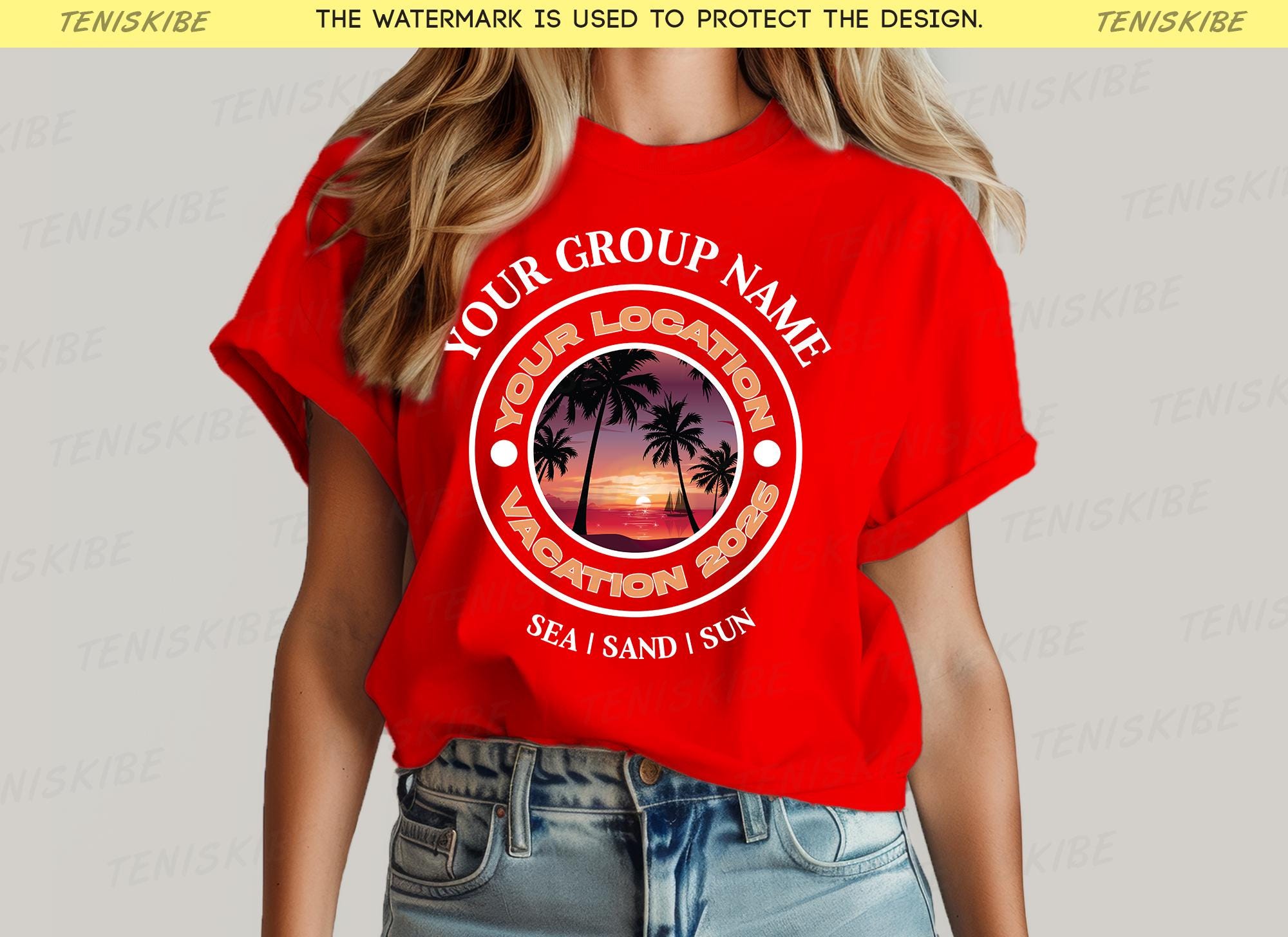 Personalized Family Vacation 2026 T-shirts