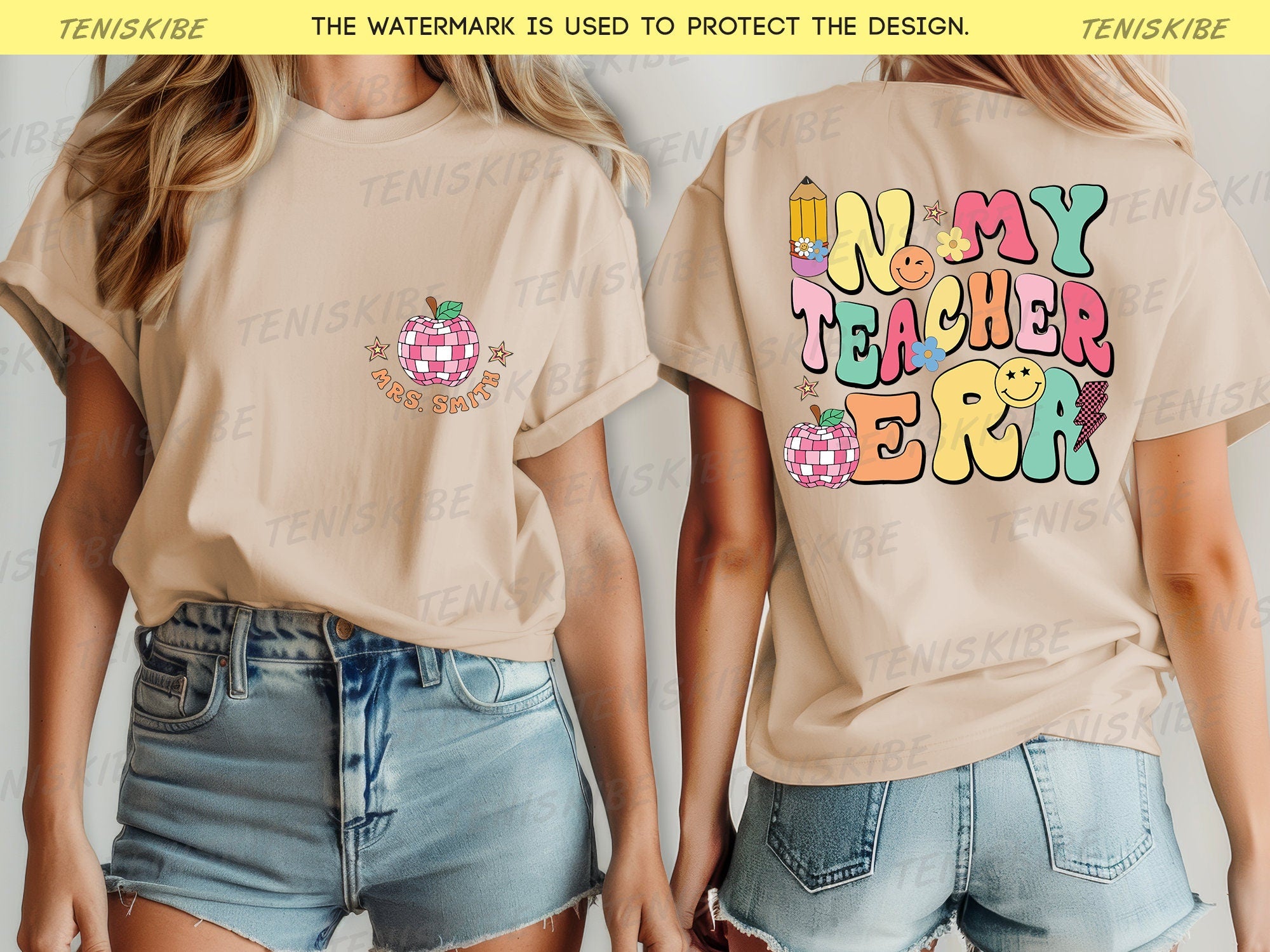 Personalized In My Teacher Era T-shirt