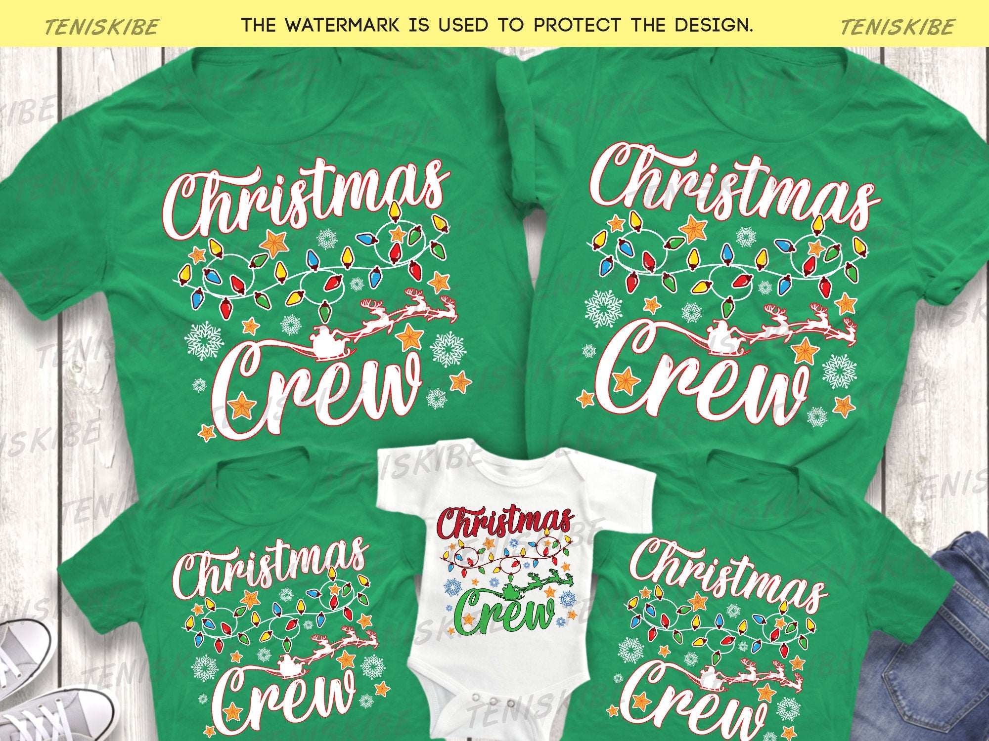 Christmas Crew Family T-shirts