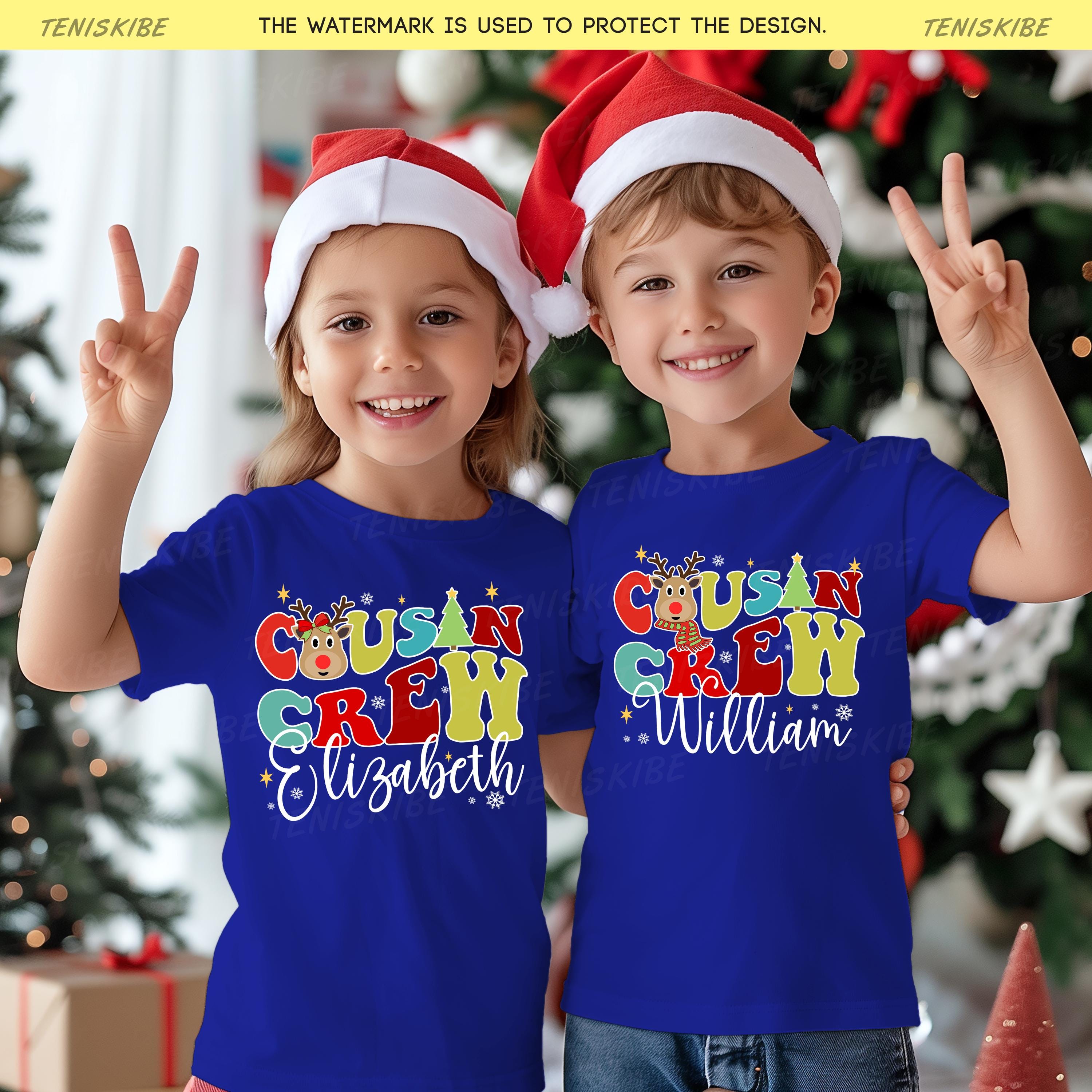 Custom Cousin Crew Christmas T-shirts