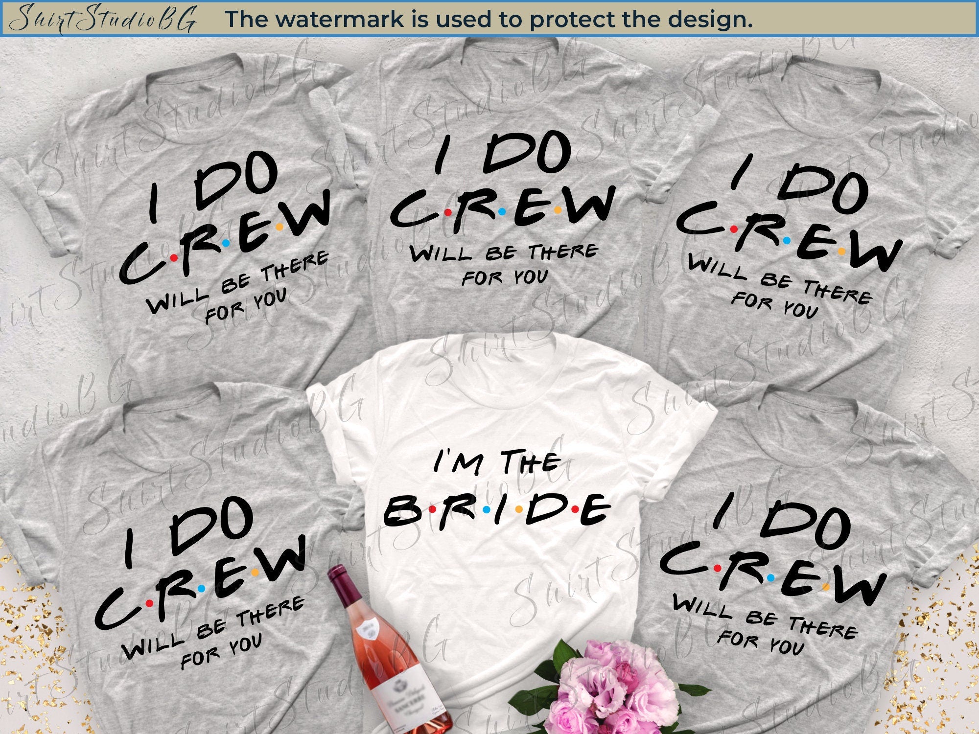 I Do Crew Bachelorette Party Shirts
