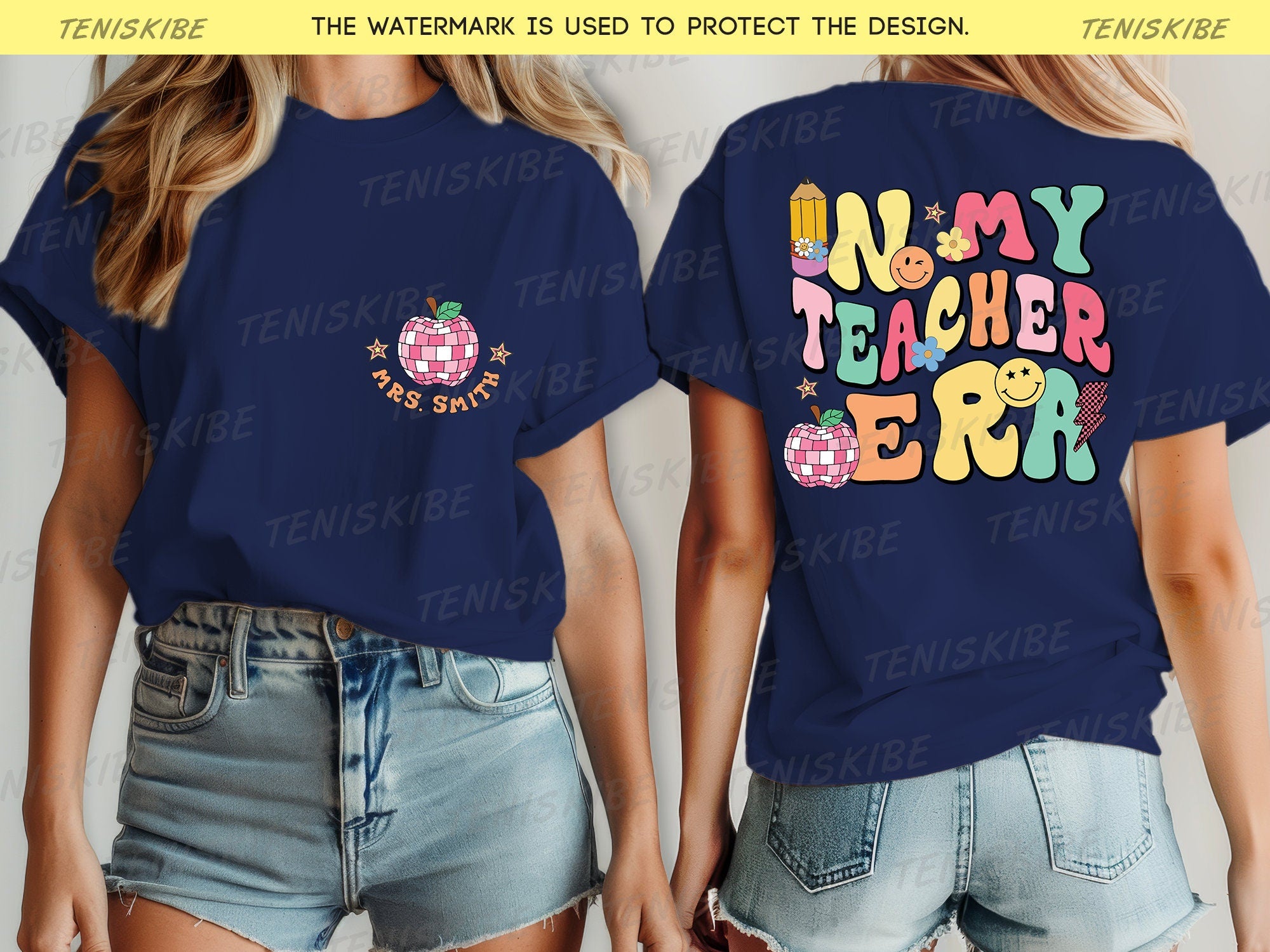 Personalized In My Teacher Era T-shirt