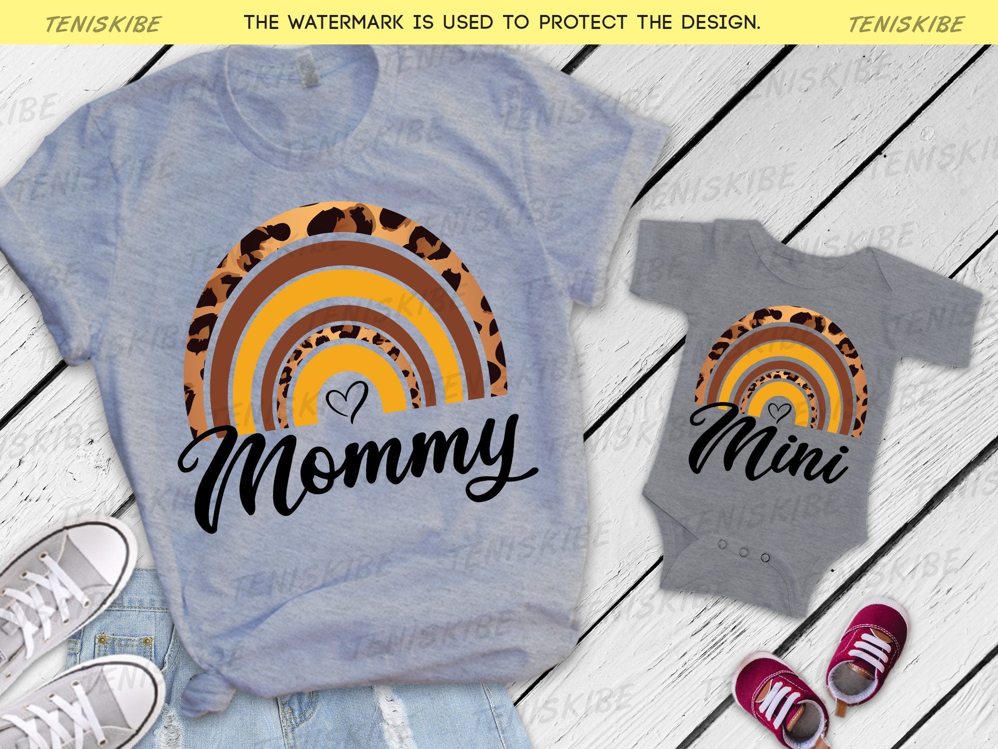 Mom Daughter Matching Shirts