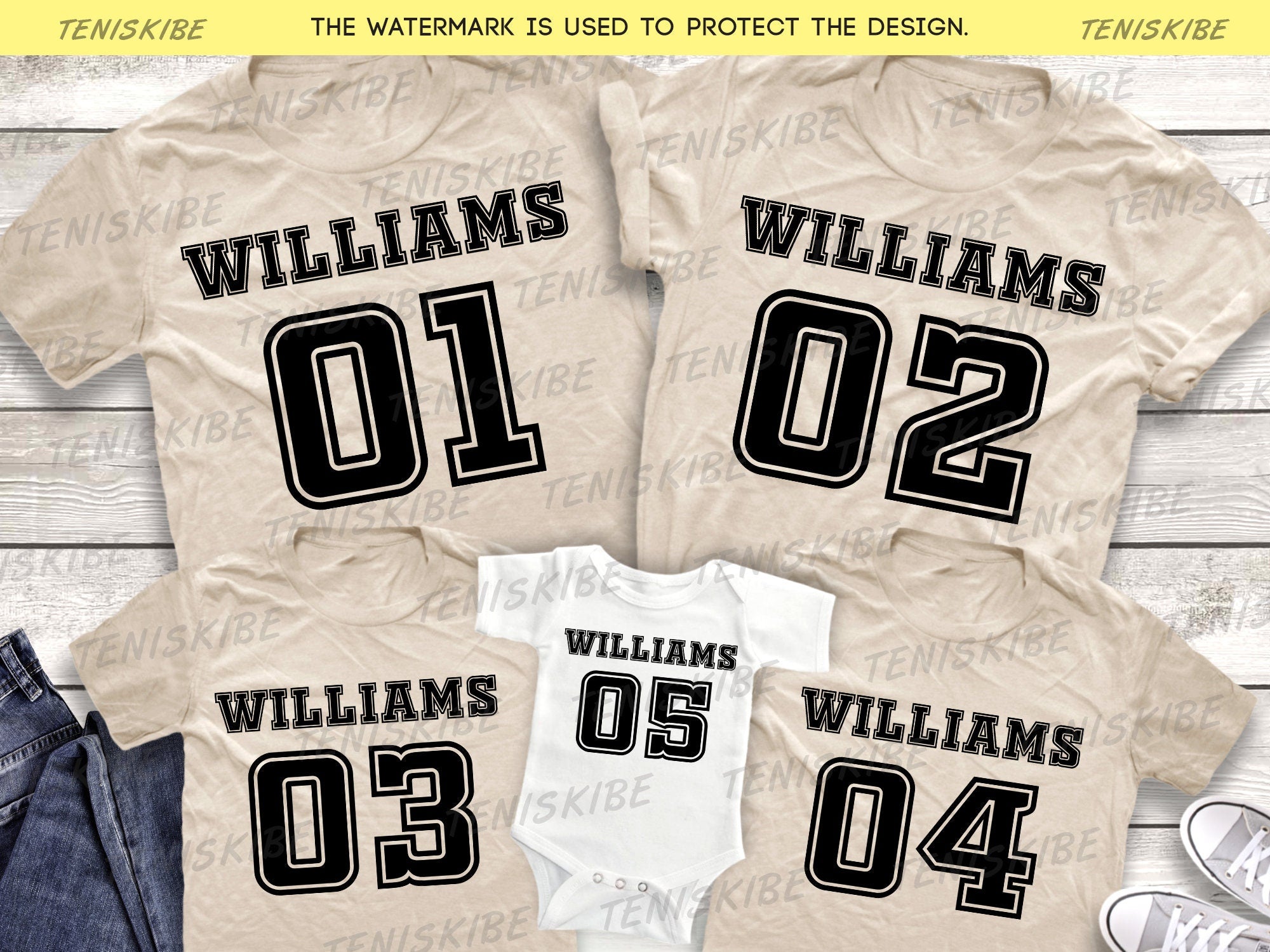 Custom Sport Sihrt, Name and Number T-shirts