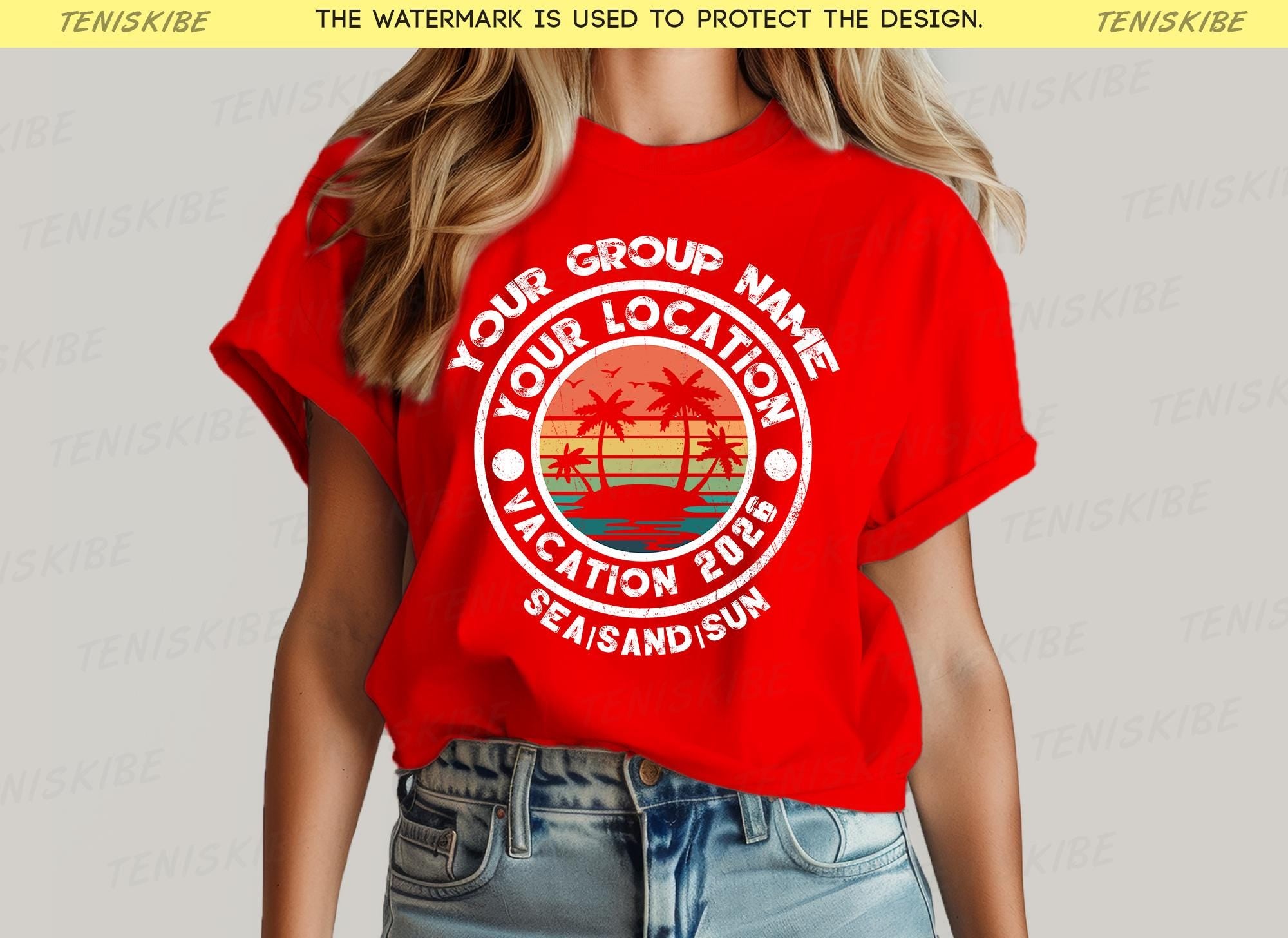 Custom Family Vacation 2026 T-shirts