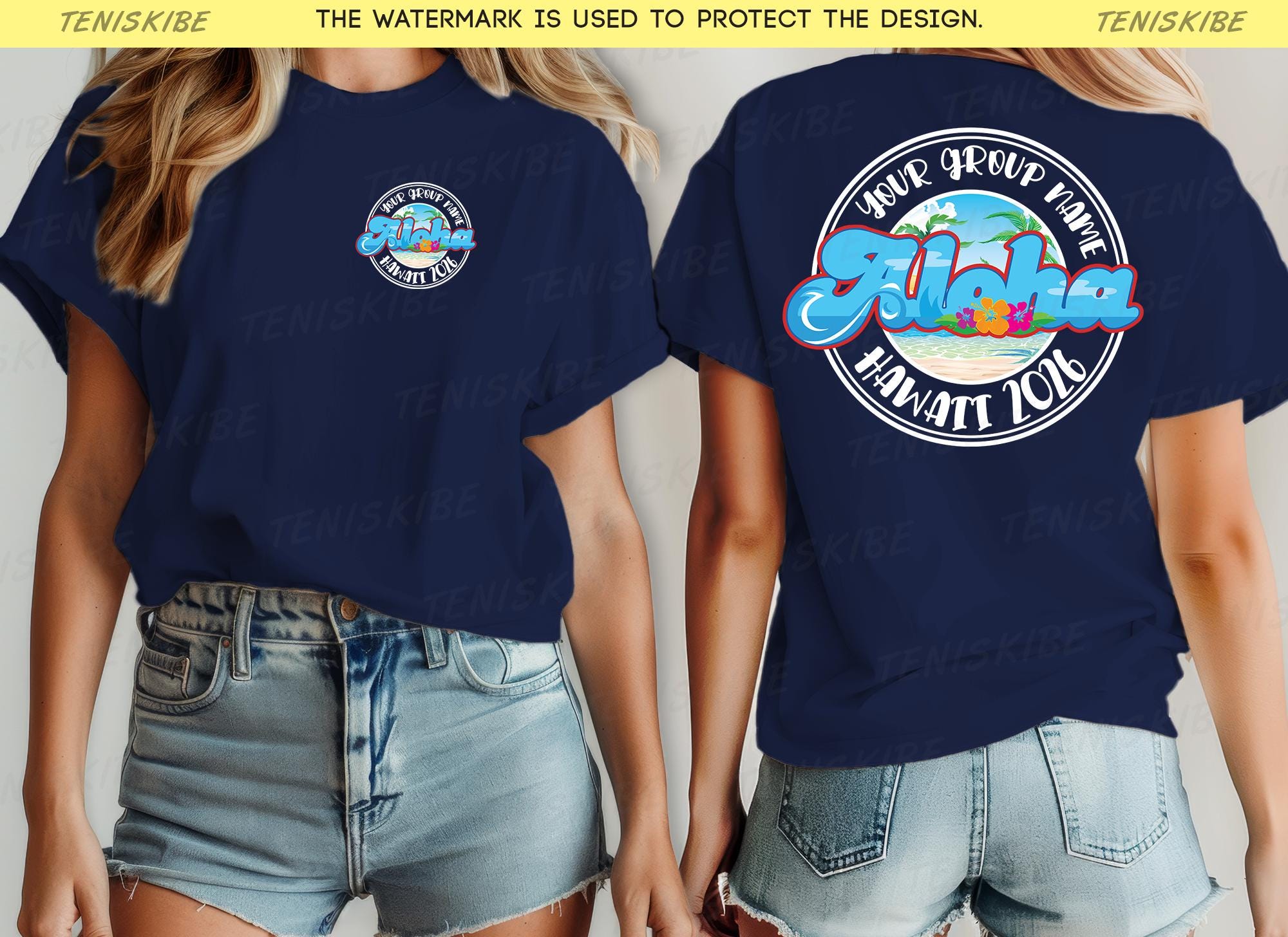 Custom Hawaii 2026 Family Vacation T-shirts