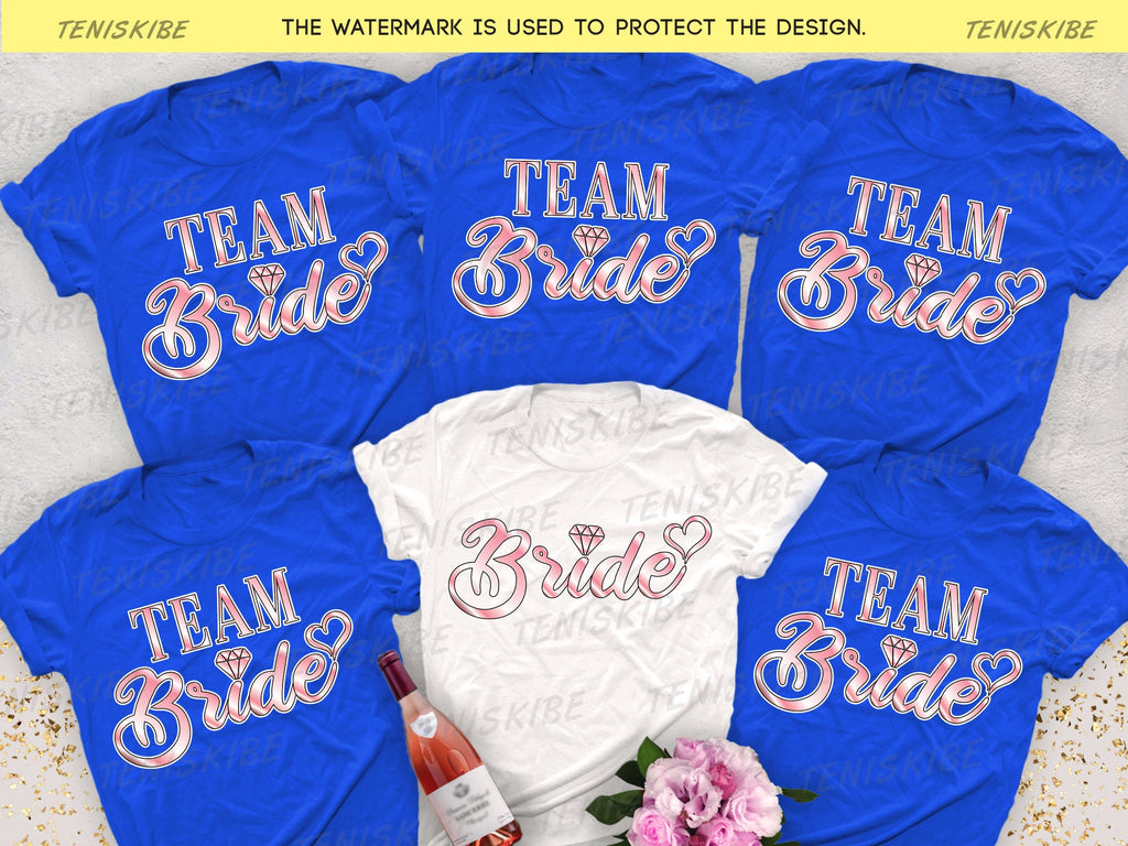 The Bride and Team Bride Bachelorette T-shirts