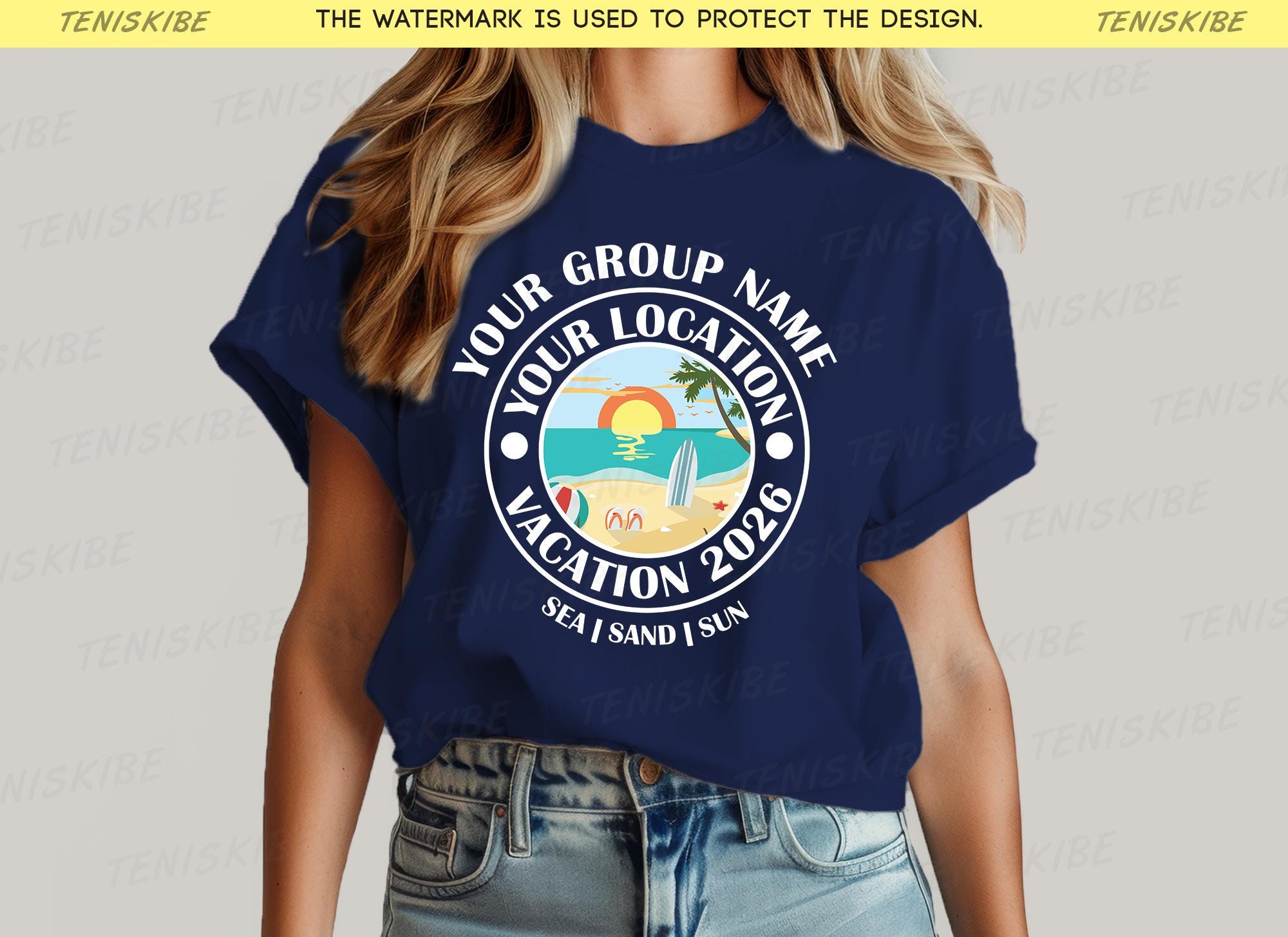 Custom Location Family Vacation 2026 T-shirts