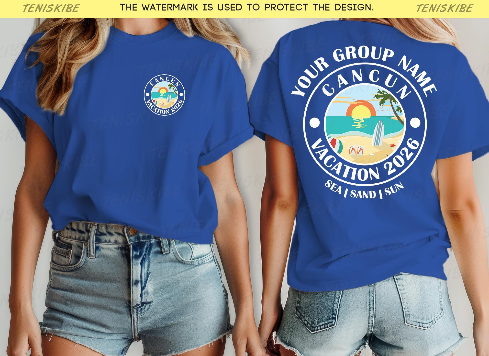 Custom Cancun Vacation 2026 Family Shirts