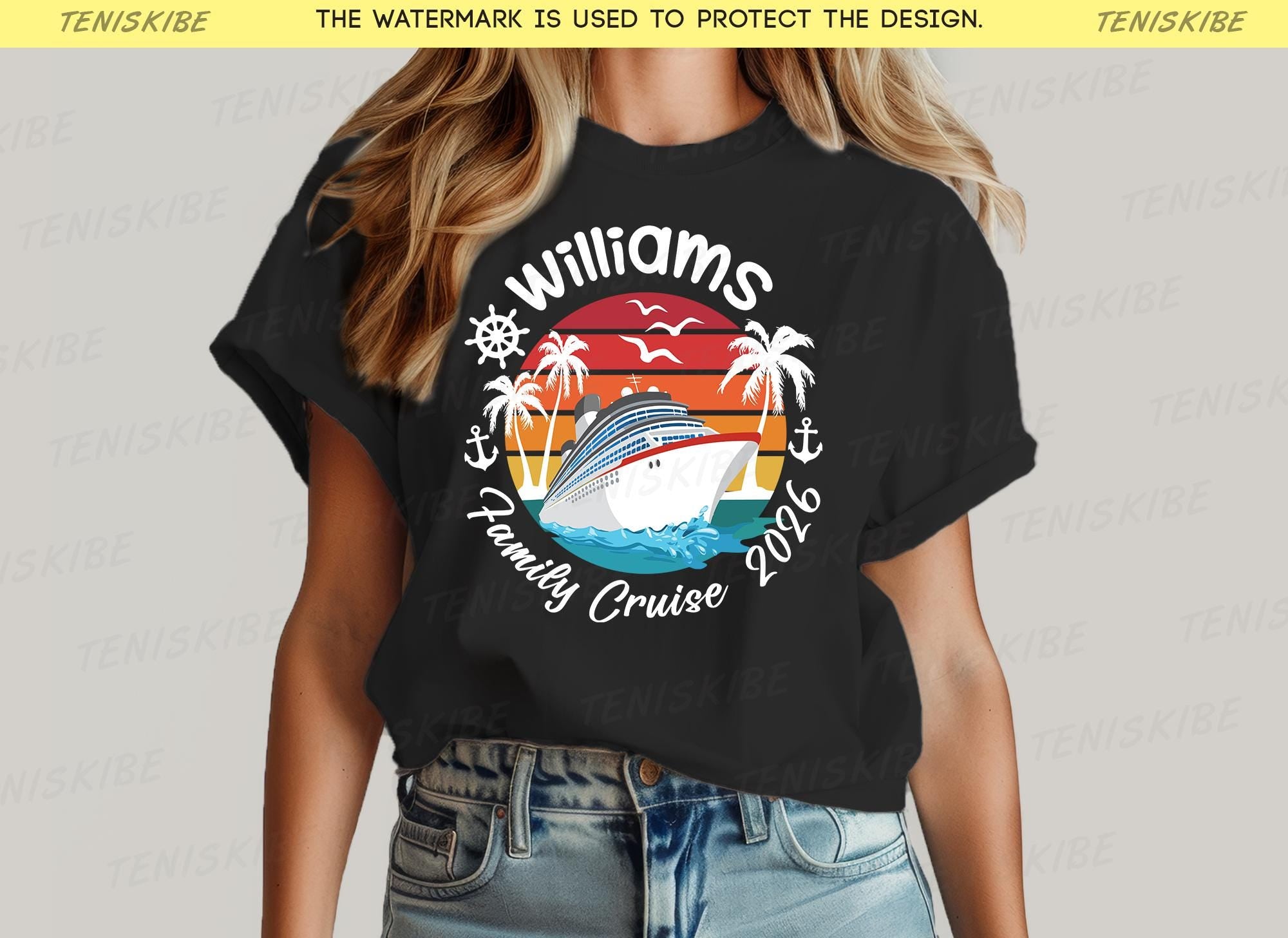 Custom Family Name Cruise T-shirt, Personalized Cruise Shirt