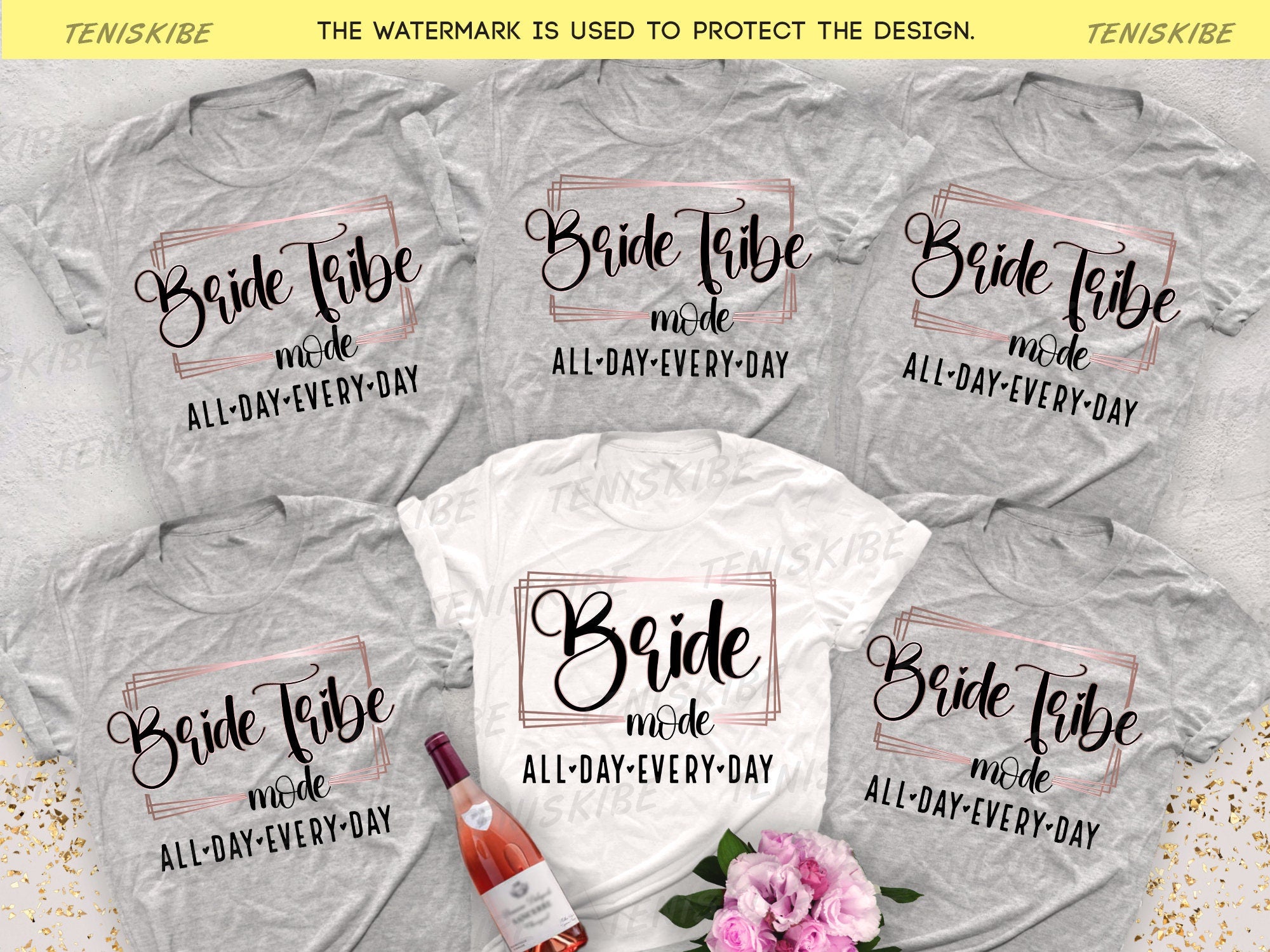 The Bride and Bridesmaid Bachelorette T-shirts