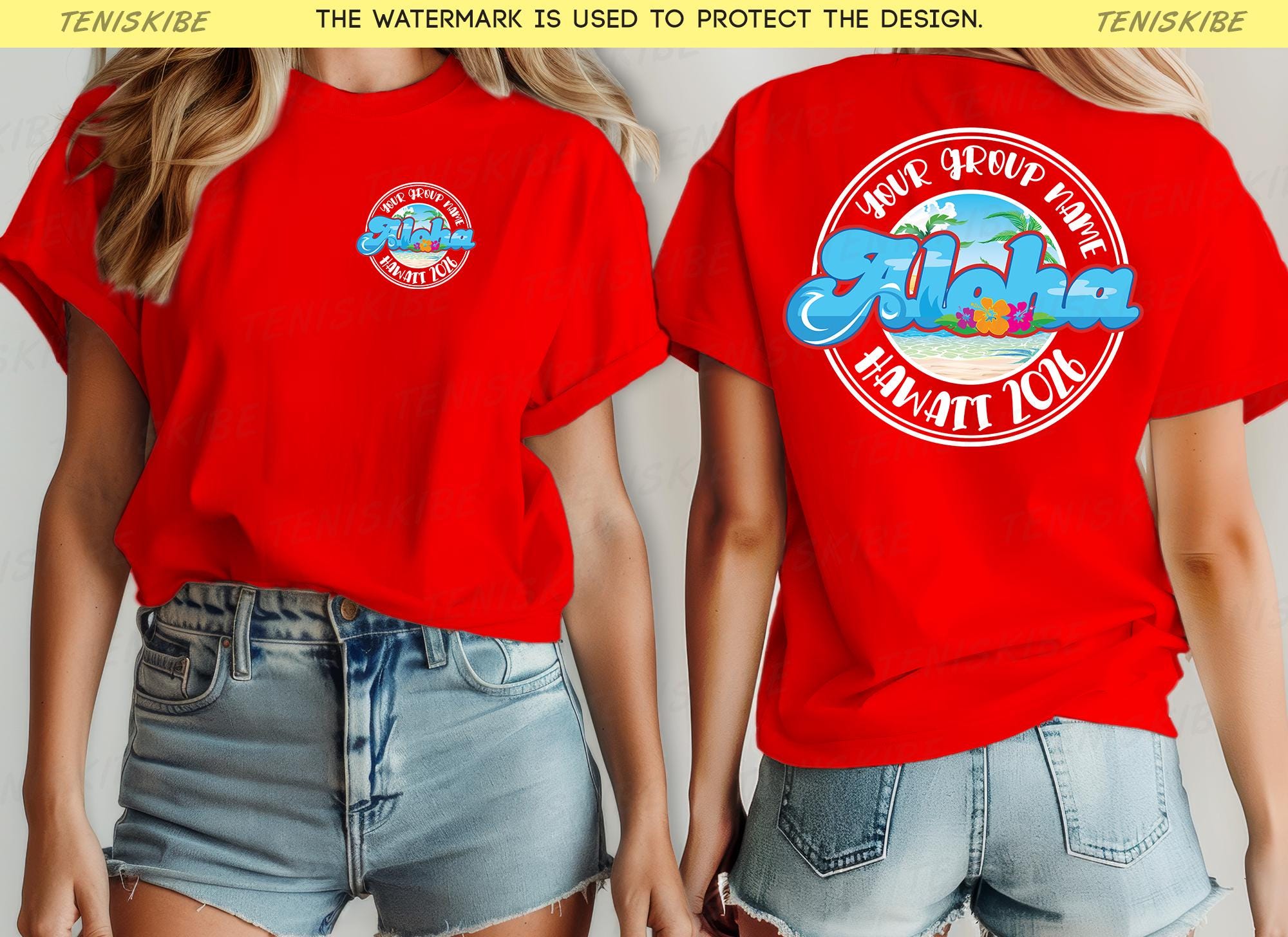 Custom Hawaii 2026 Family Vacation T-shirts