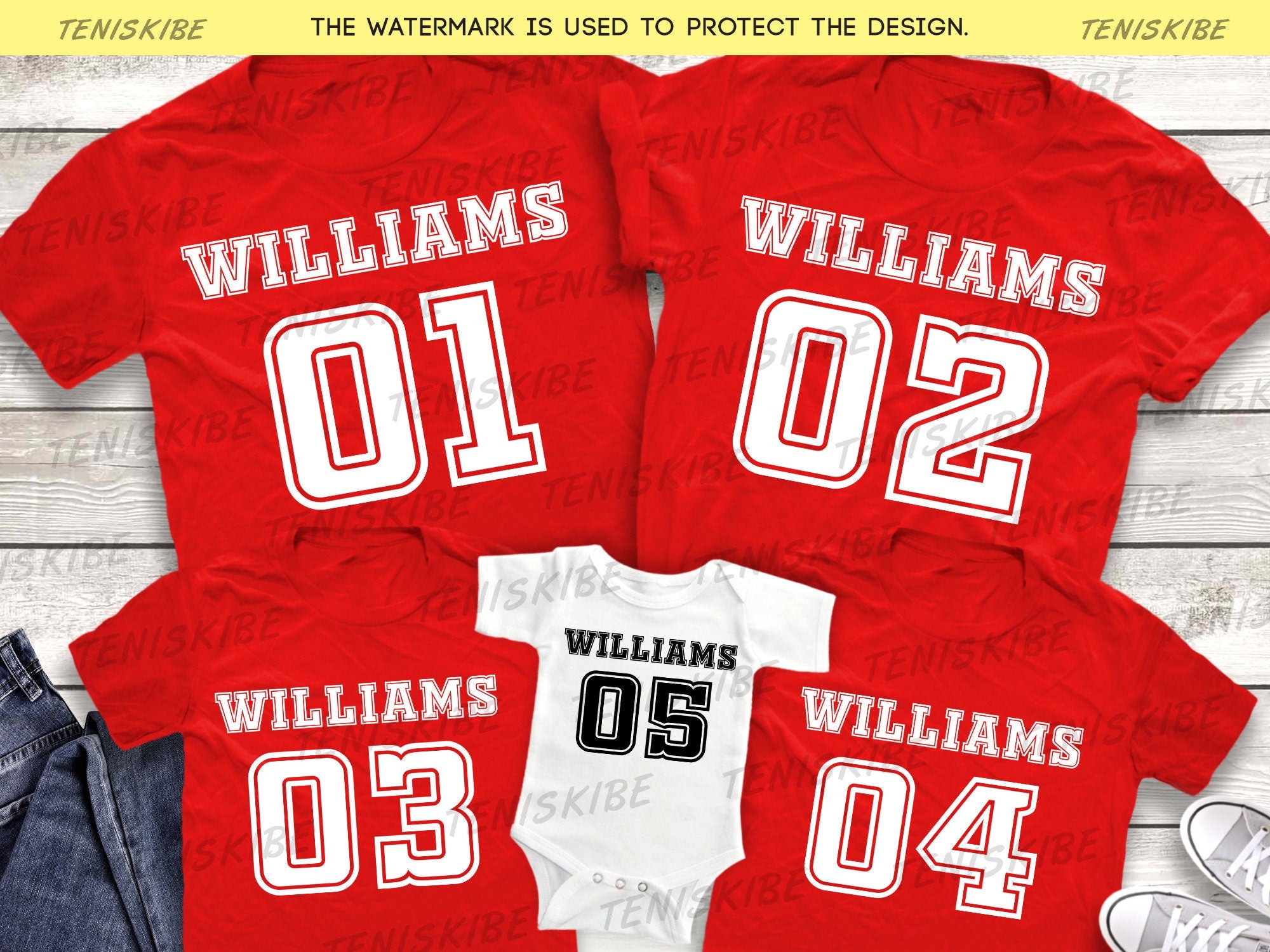 Custom Sport Sihrt, Name and Number T-shirts