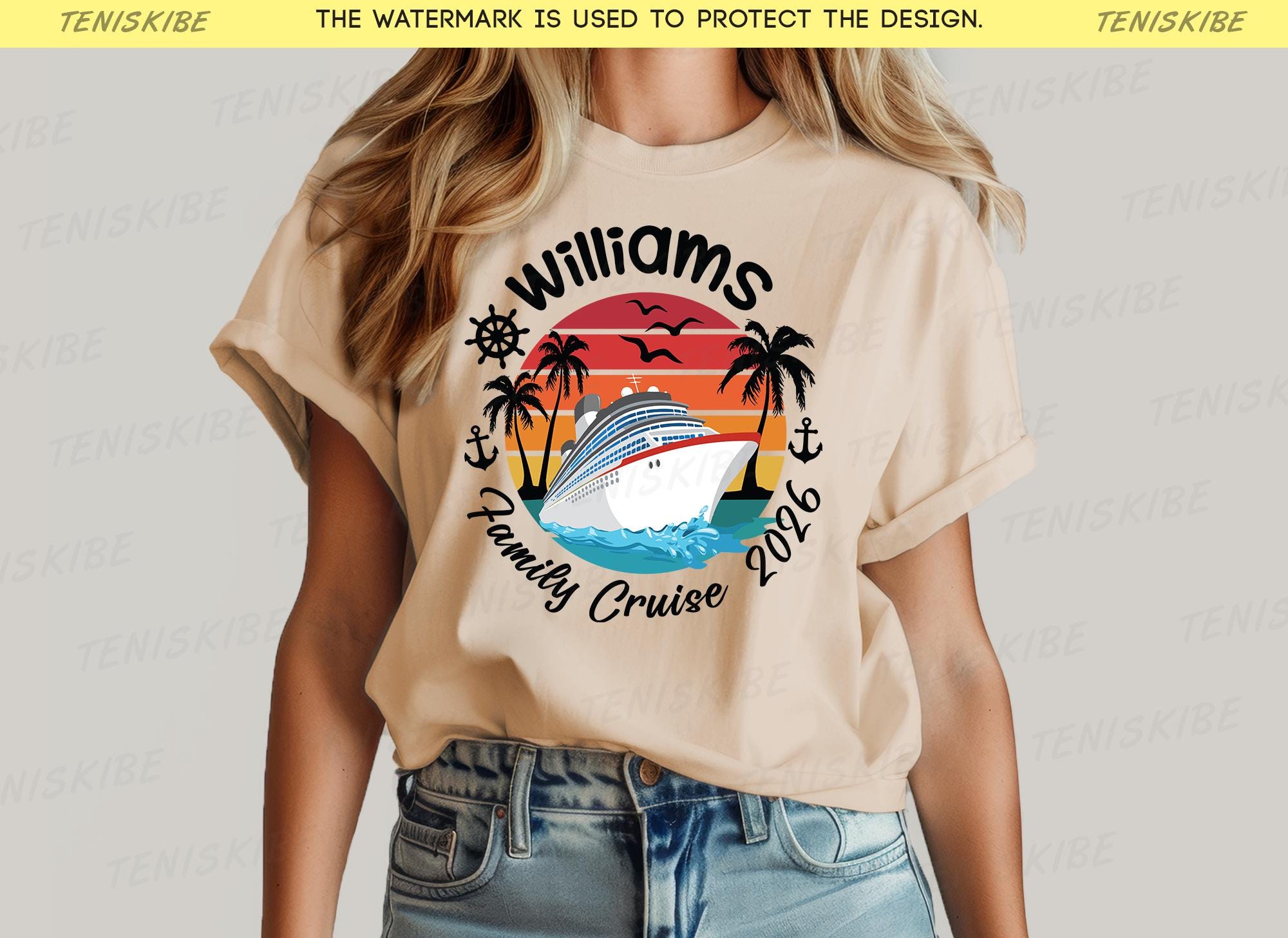 Custom Family Name Cruise T-shirt, Personalized Cruise Shirt