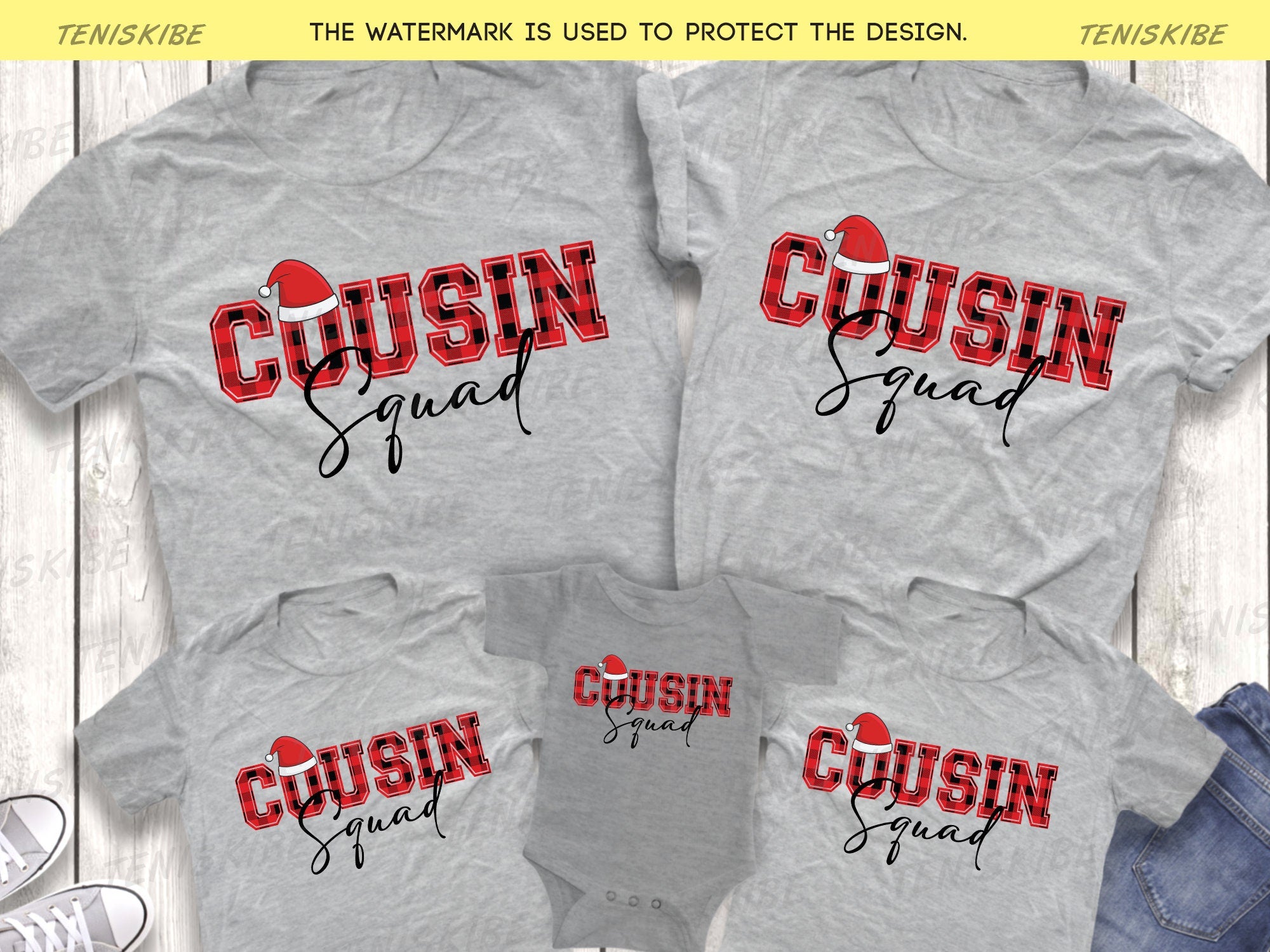 Cousin Squad Christmas T-shirt