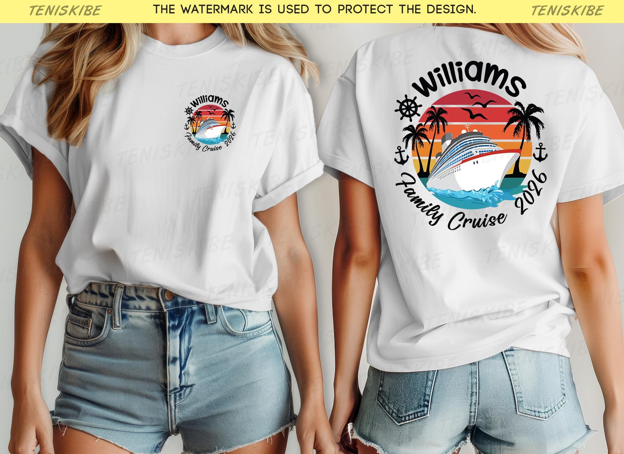 Custom Family Cruise T-shirt, Personalized Cruise Shirt