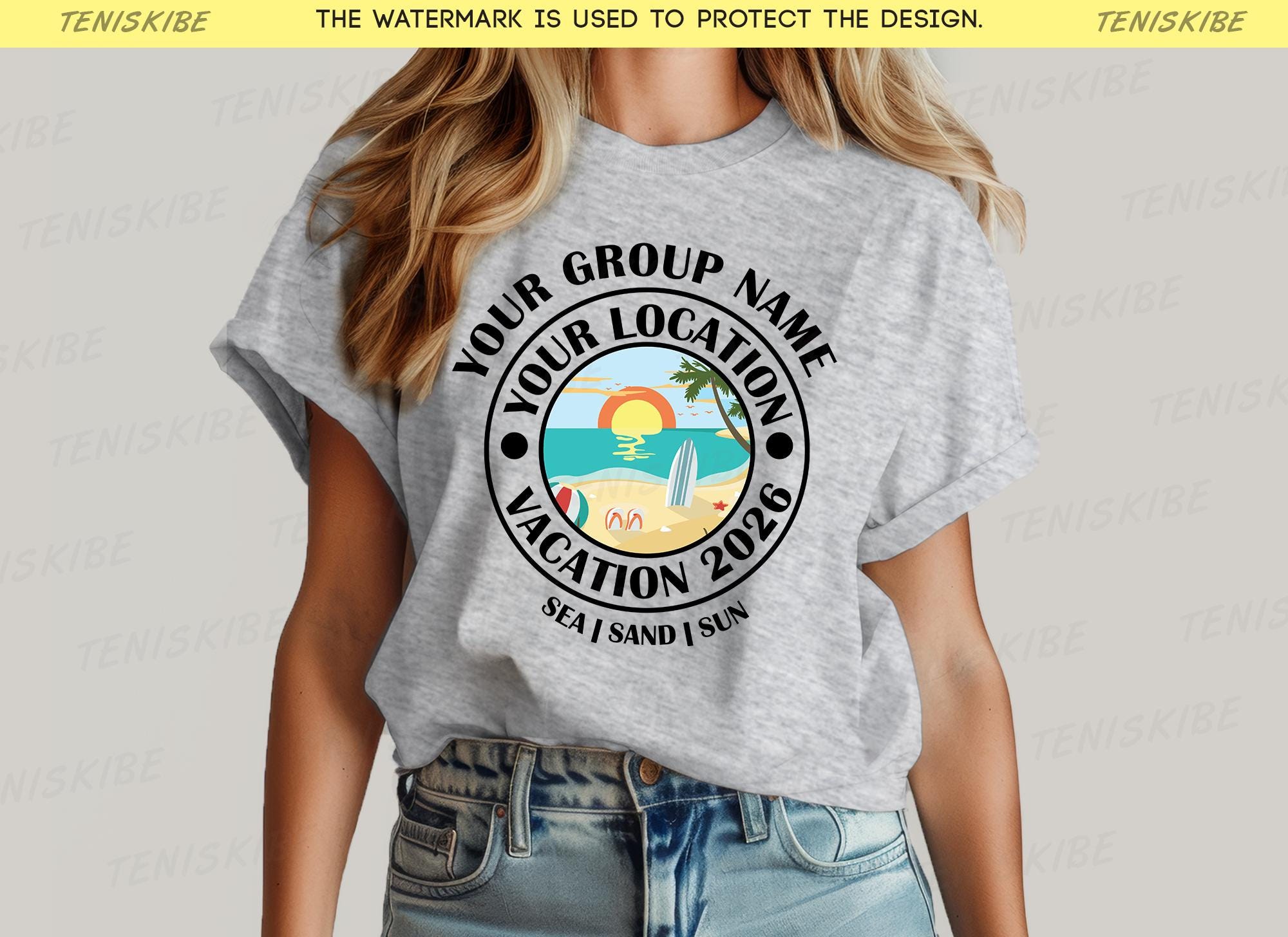 Custom Location Family Vacation 2026 T-shirts