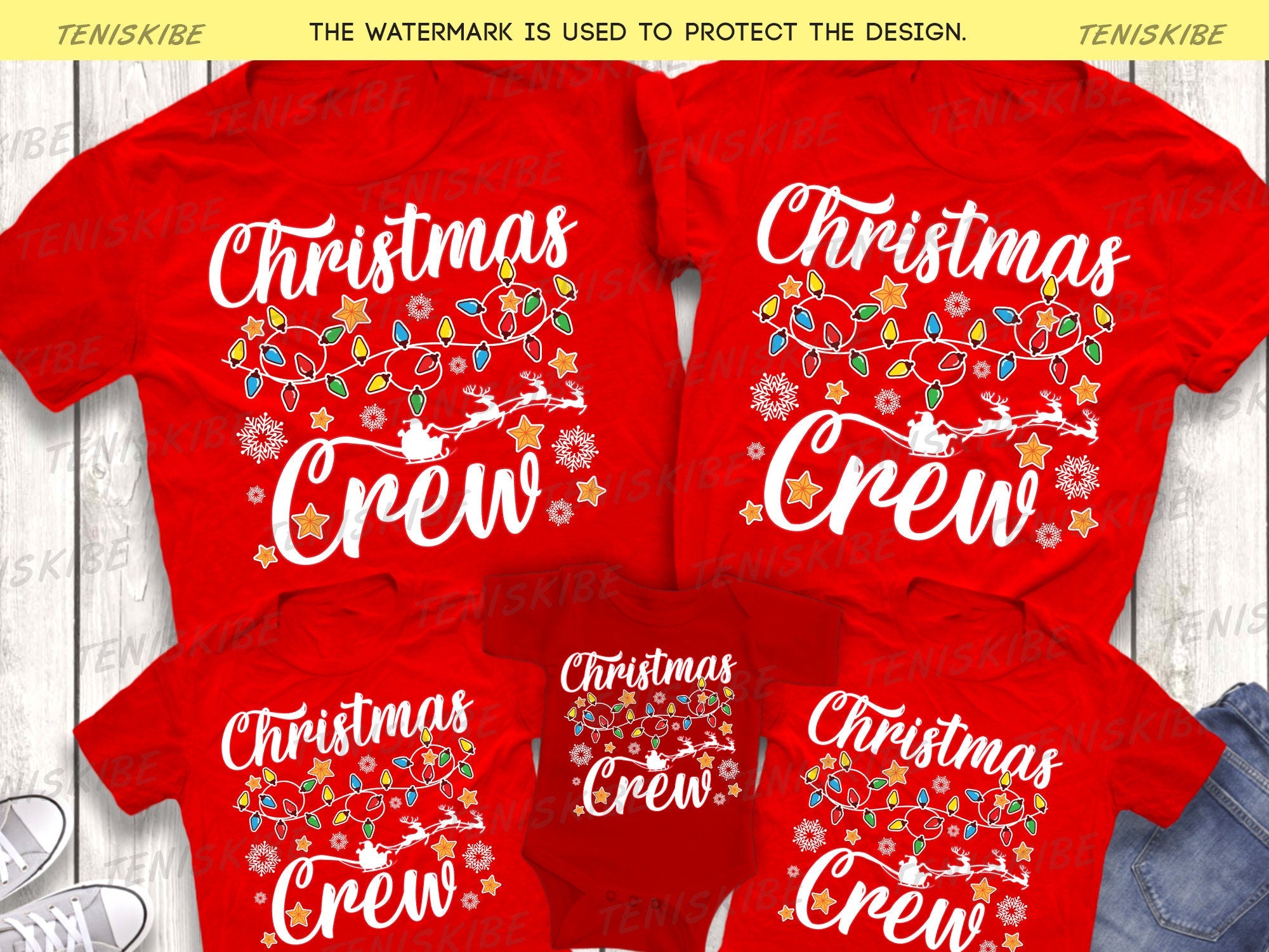 Christmas Crew Family T-shirts