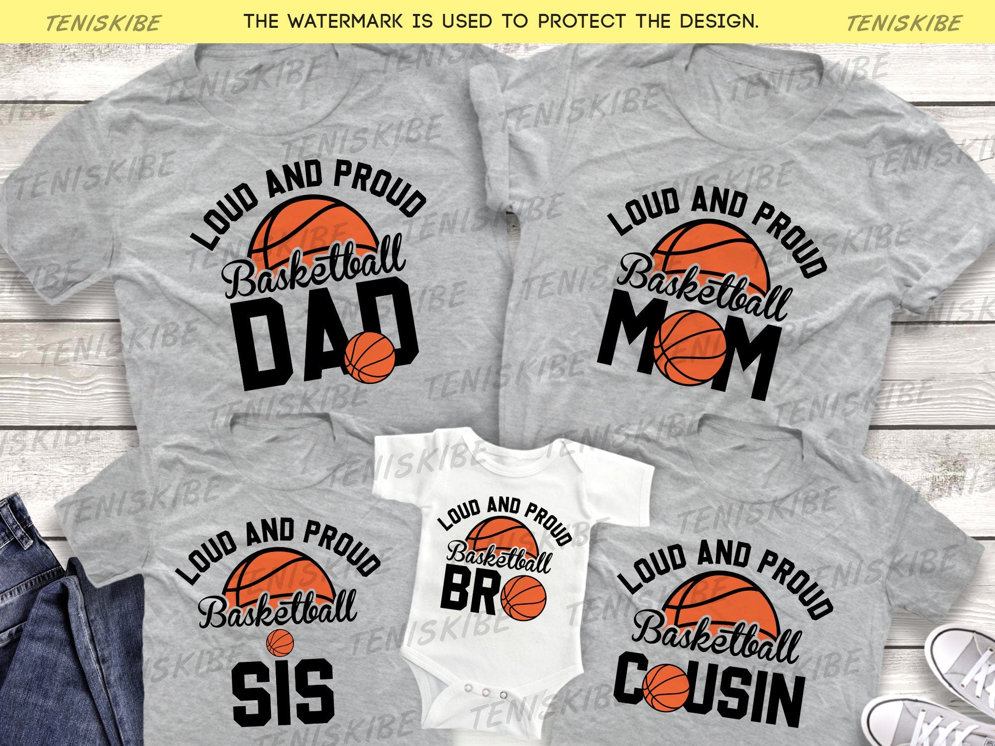 Personalized Basketball Birthday Family Shirts