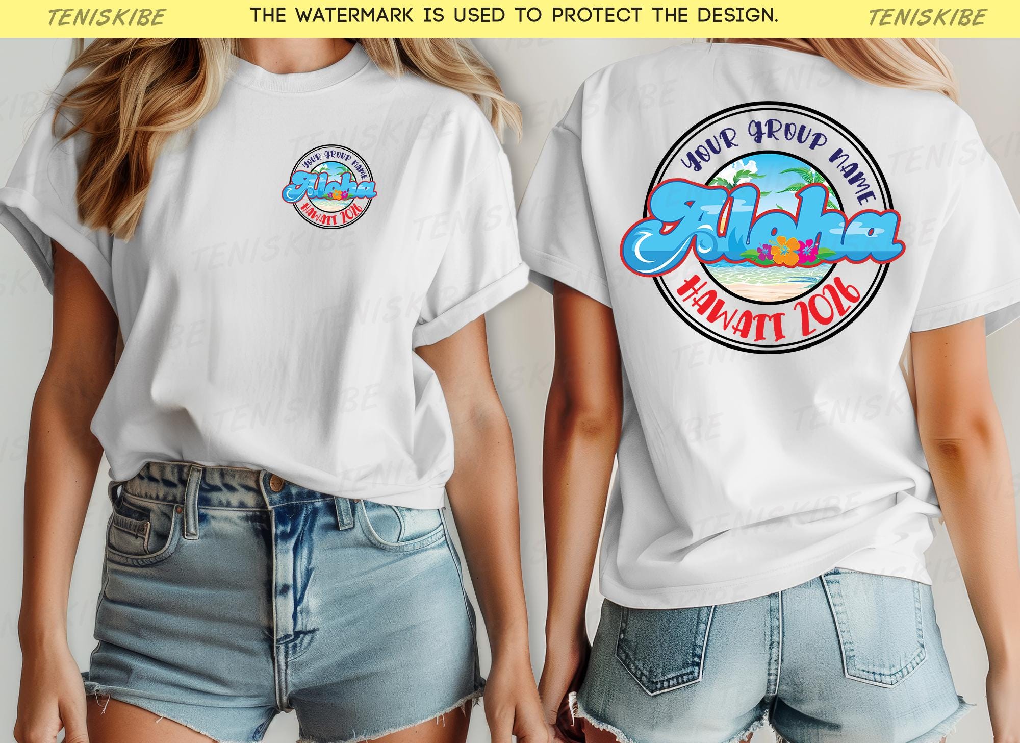 Custom Hawaii 2026 Family Vacation T-shirts